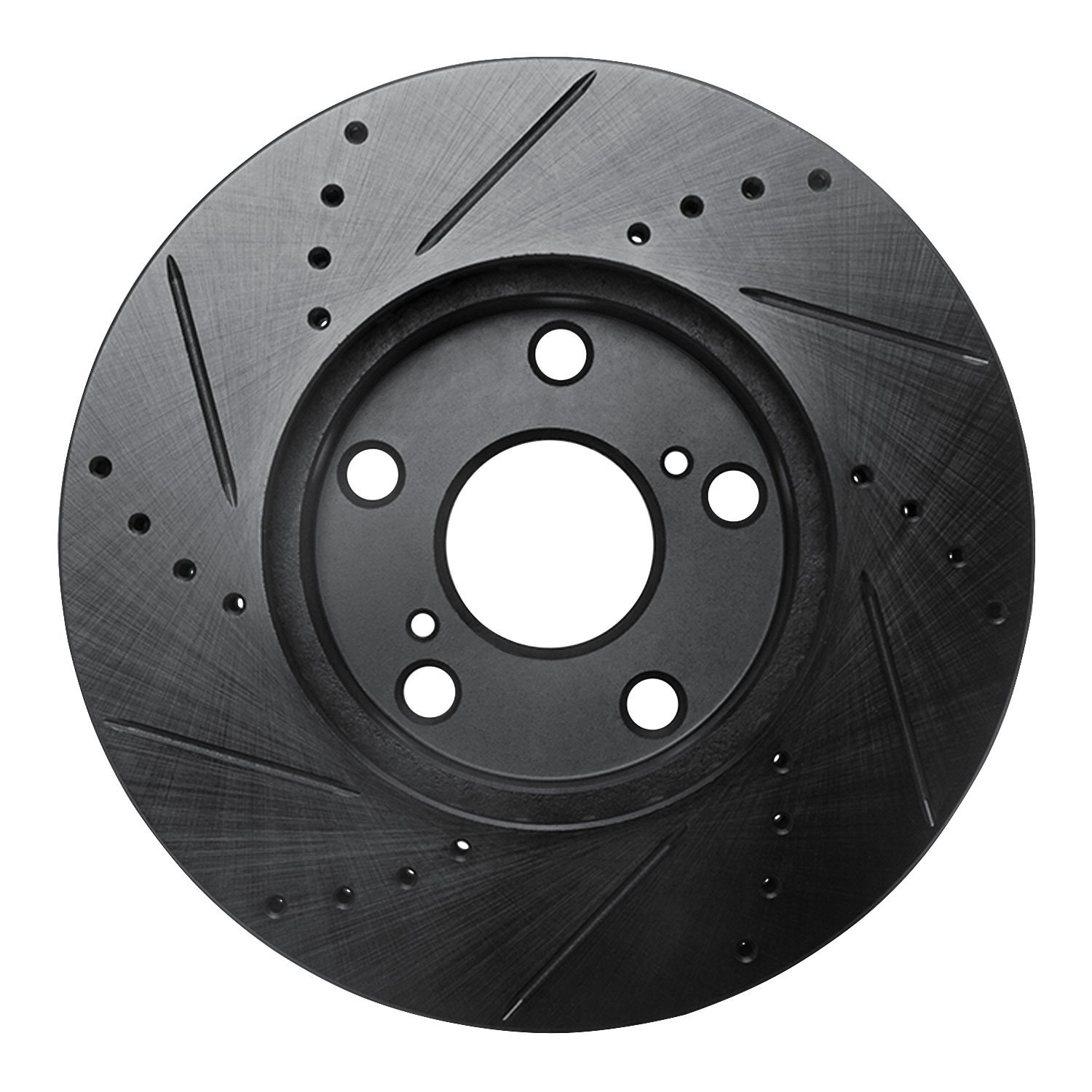633-76052R Drilled/Slotted Brake Rotor [Black], 1992-2006 Lexus/Toyota/Scion, Position: Front Right