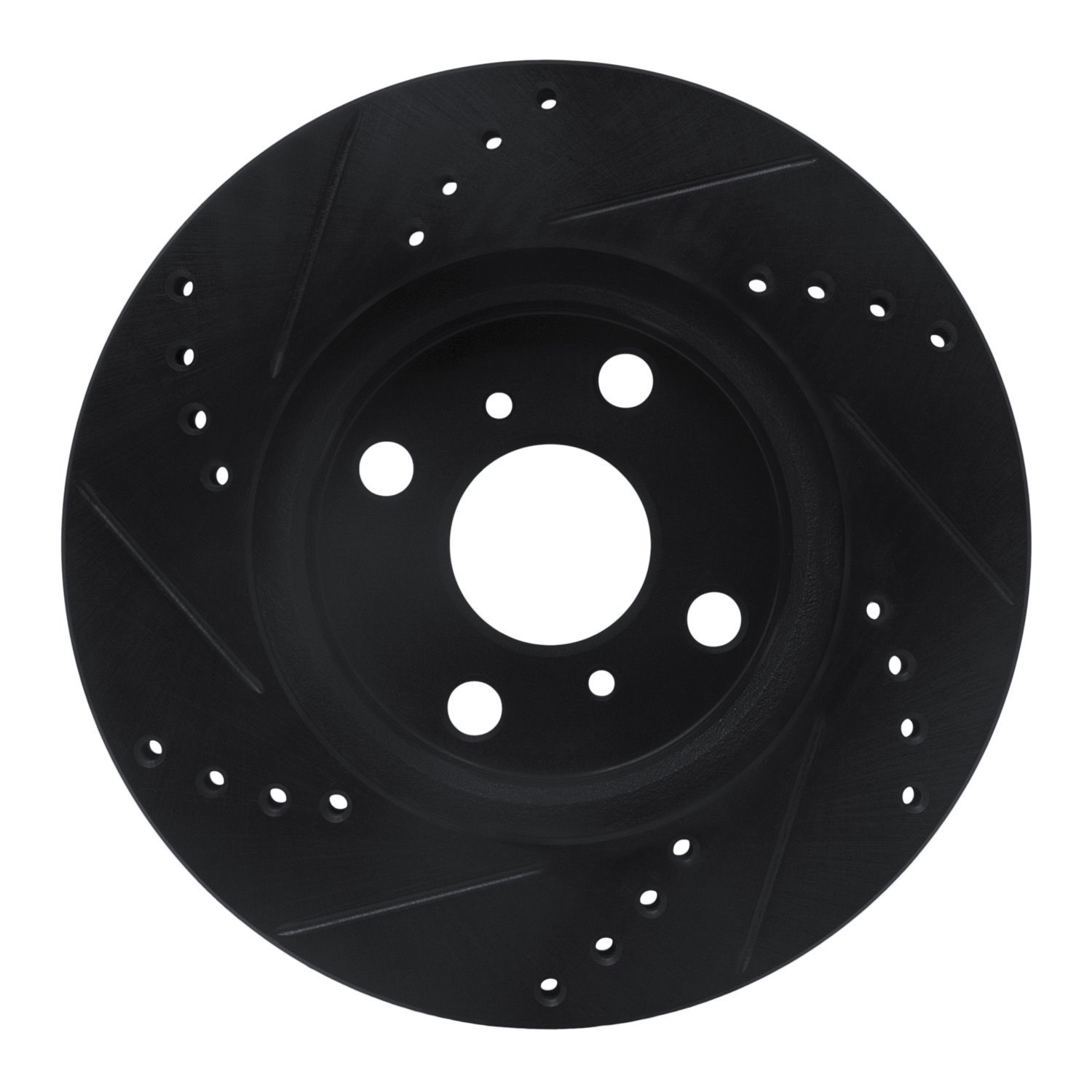 633-76078R Drilled/Slotted Brake Rotor [Black], 2006-2019 Lexus/Toyota/Scion, Position: Front Right