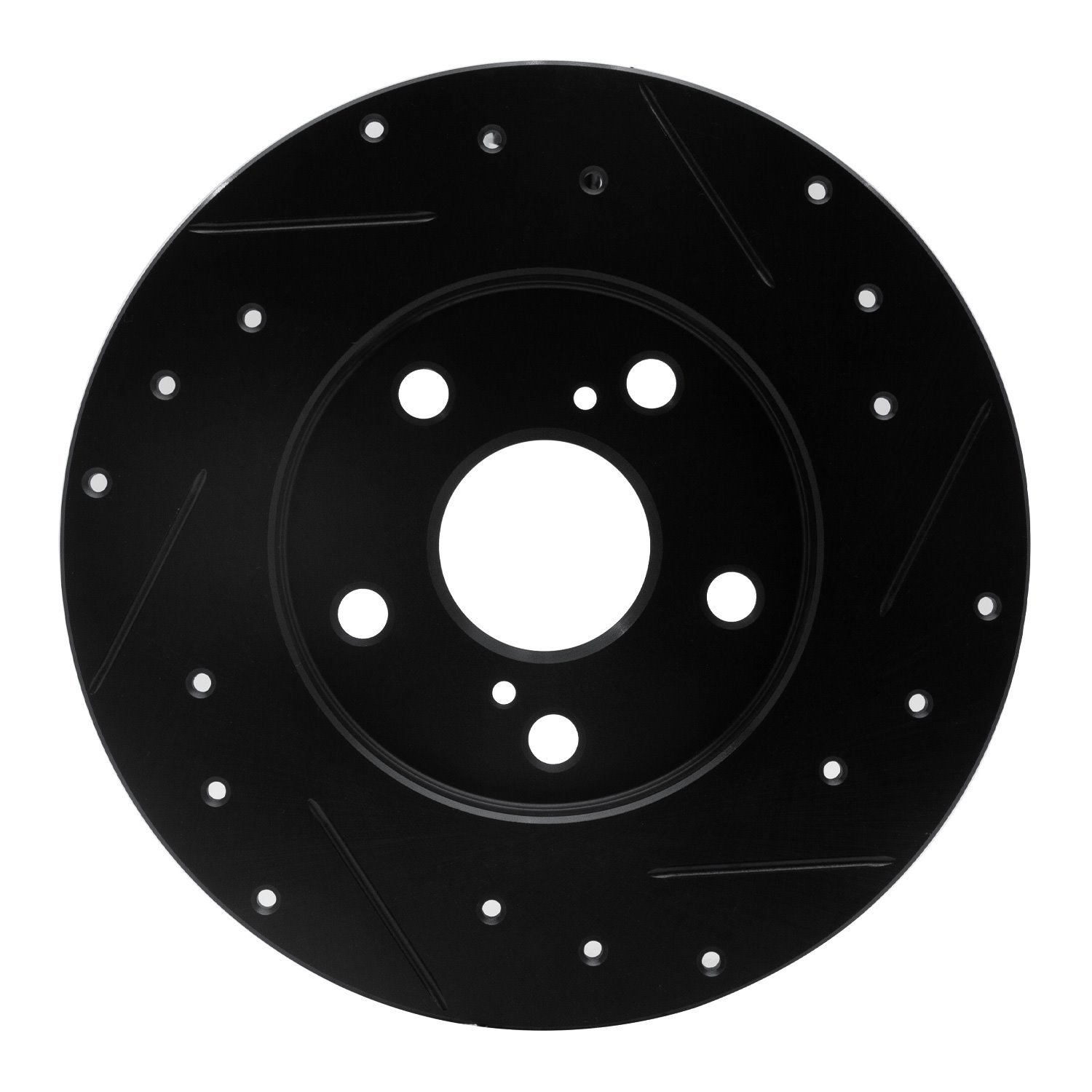 Drilled/Slotted Brake Rotor [Black], 2008-2018 Multiple Makes/Models