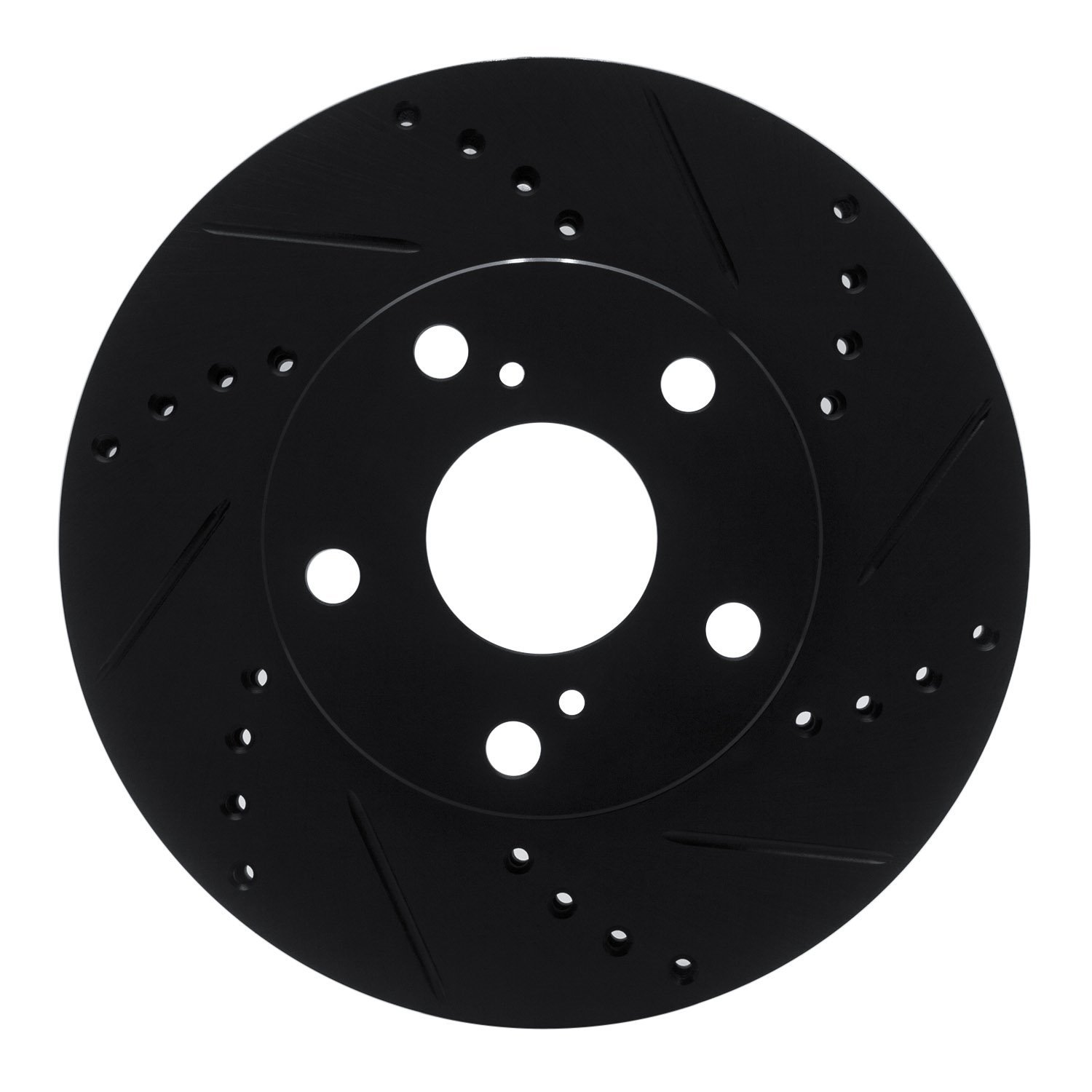 633-76133R Drilled/Slotted Brake Rotor [Black], 2005-2015 Lexus/Toyota/Scion, Position: Front Right