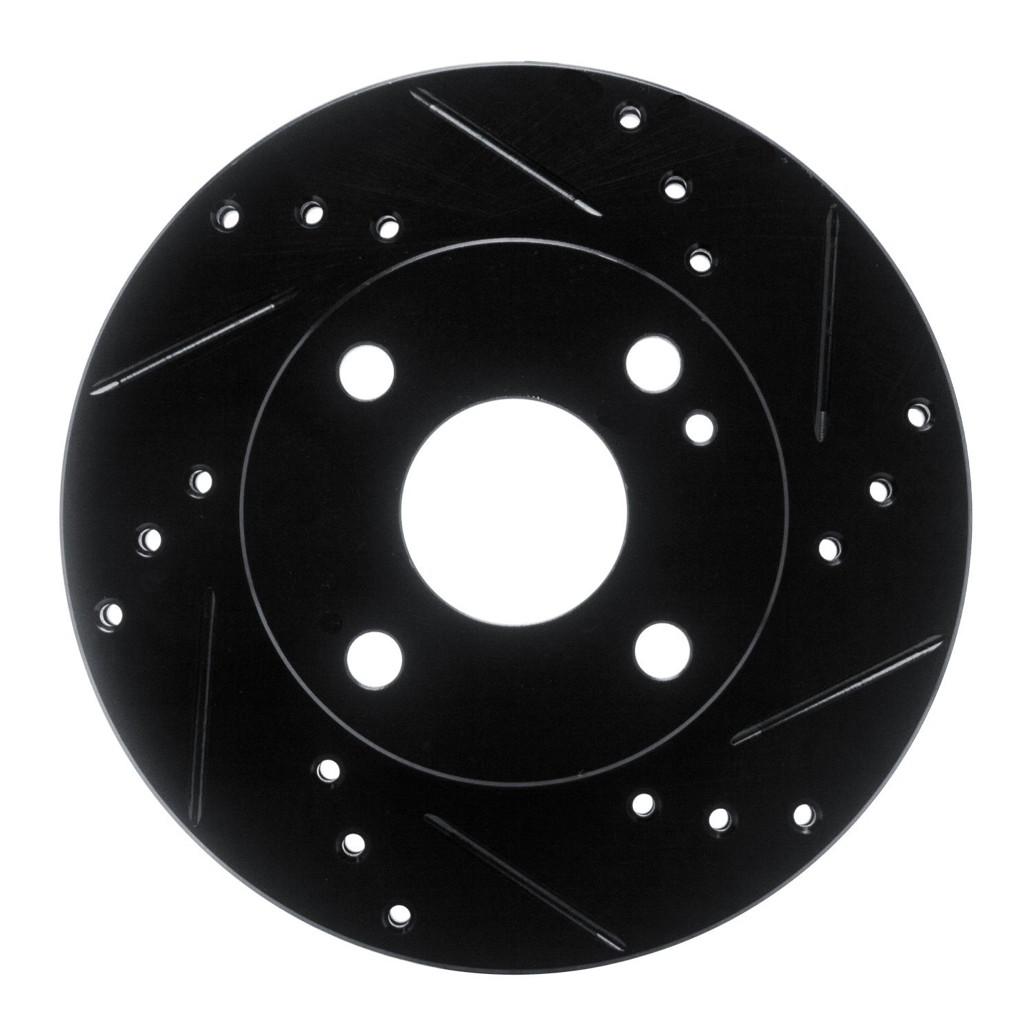 633-80022R Drilled/Slotted Brake Rotor [Black], 1990-1993 Ford/Lincoln/Mercury/Mazda, Position: Front Right