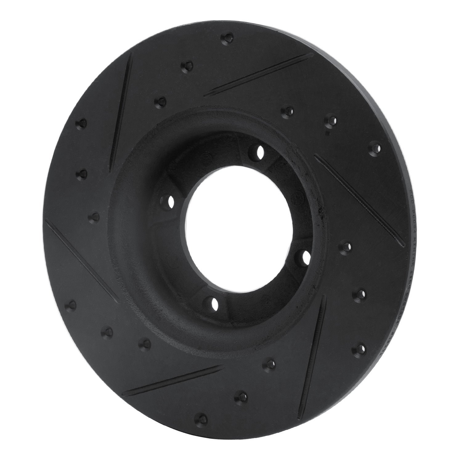 633-80054R Drilled/Slotted Brake Rotor [Black], 1974-1984 Ford/Lincoln/Mercury/Mazda, Position: Front Right