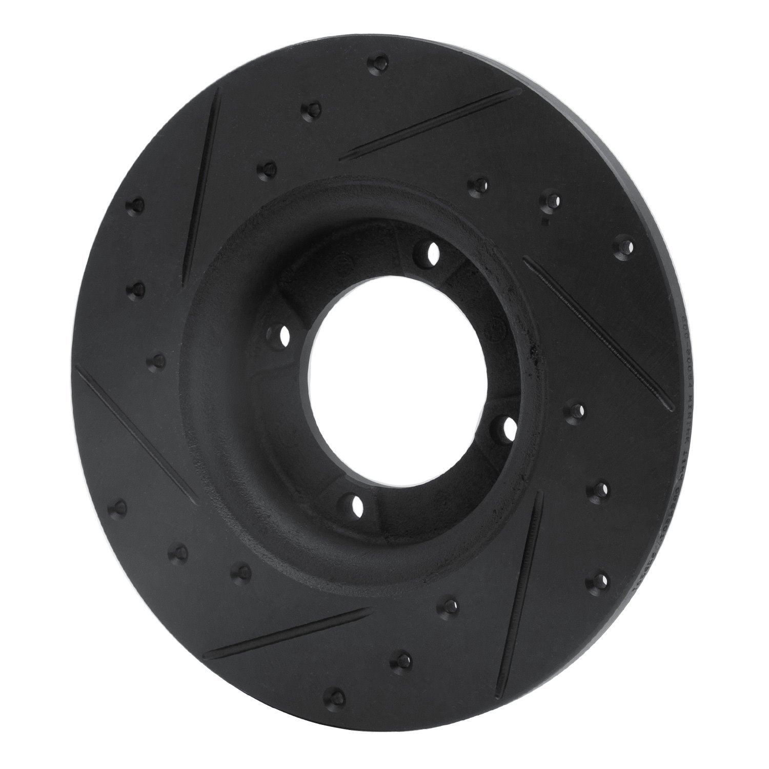 Drilled/Slotted Brake Rotor [Black], 1974-1984