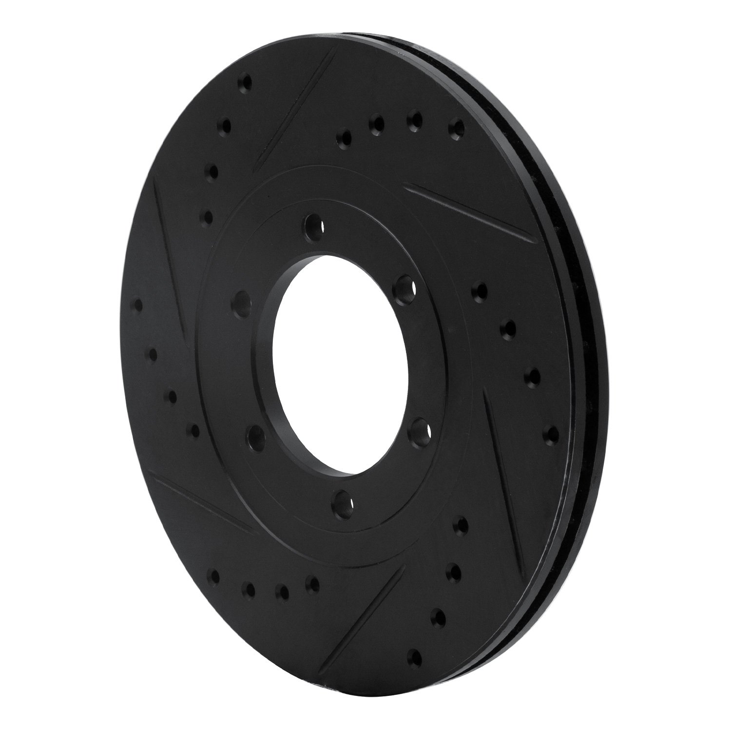 Drilled/Slotted Brake Rotor [Black], 1986-1993