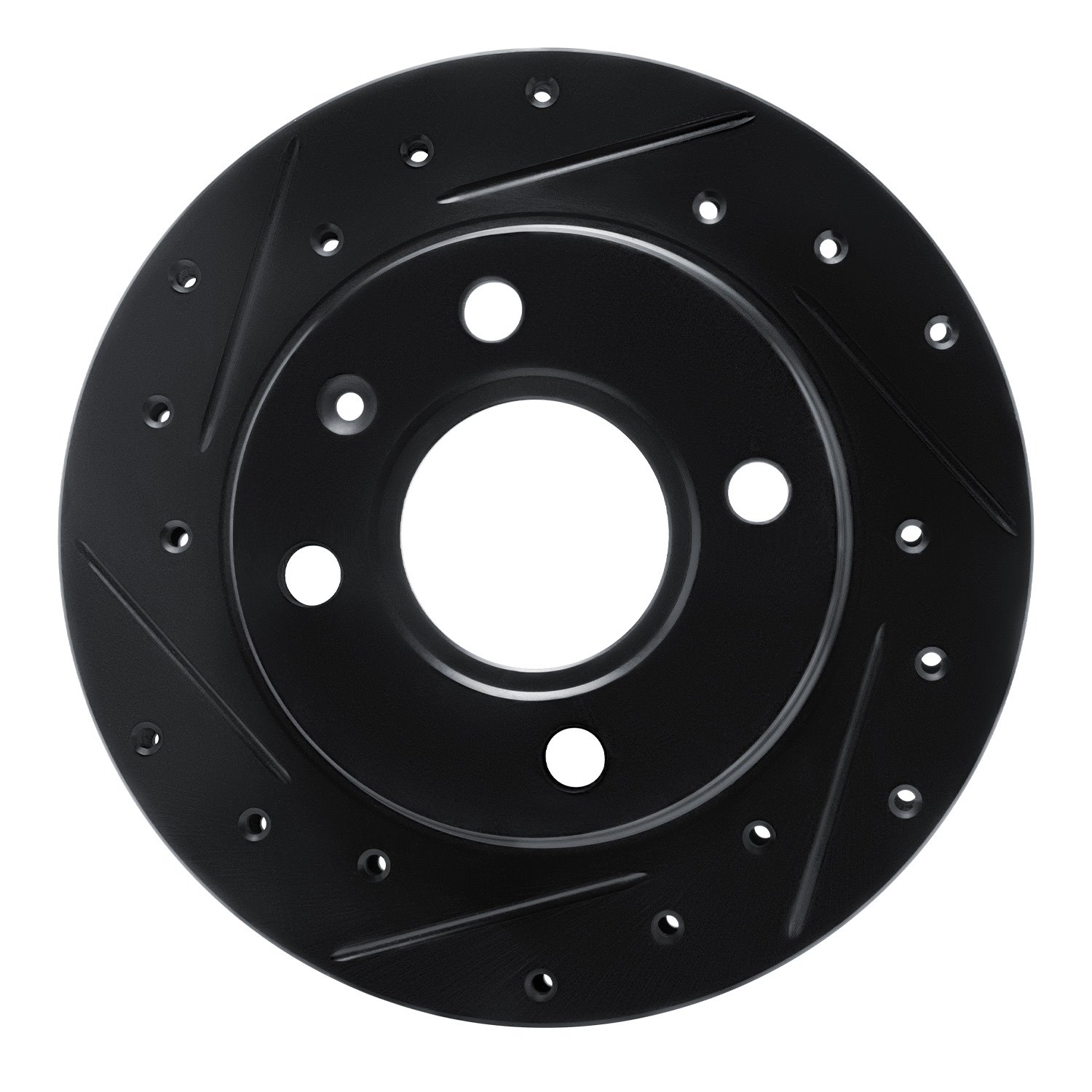 633-92005L Drilled/Slotted Brake Rotor [Black], 1996-2015 Ford/Lincoln/Mercury/Mazda, Position: Front Left
