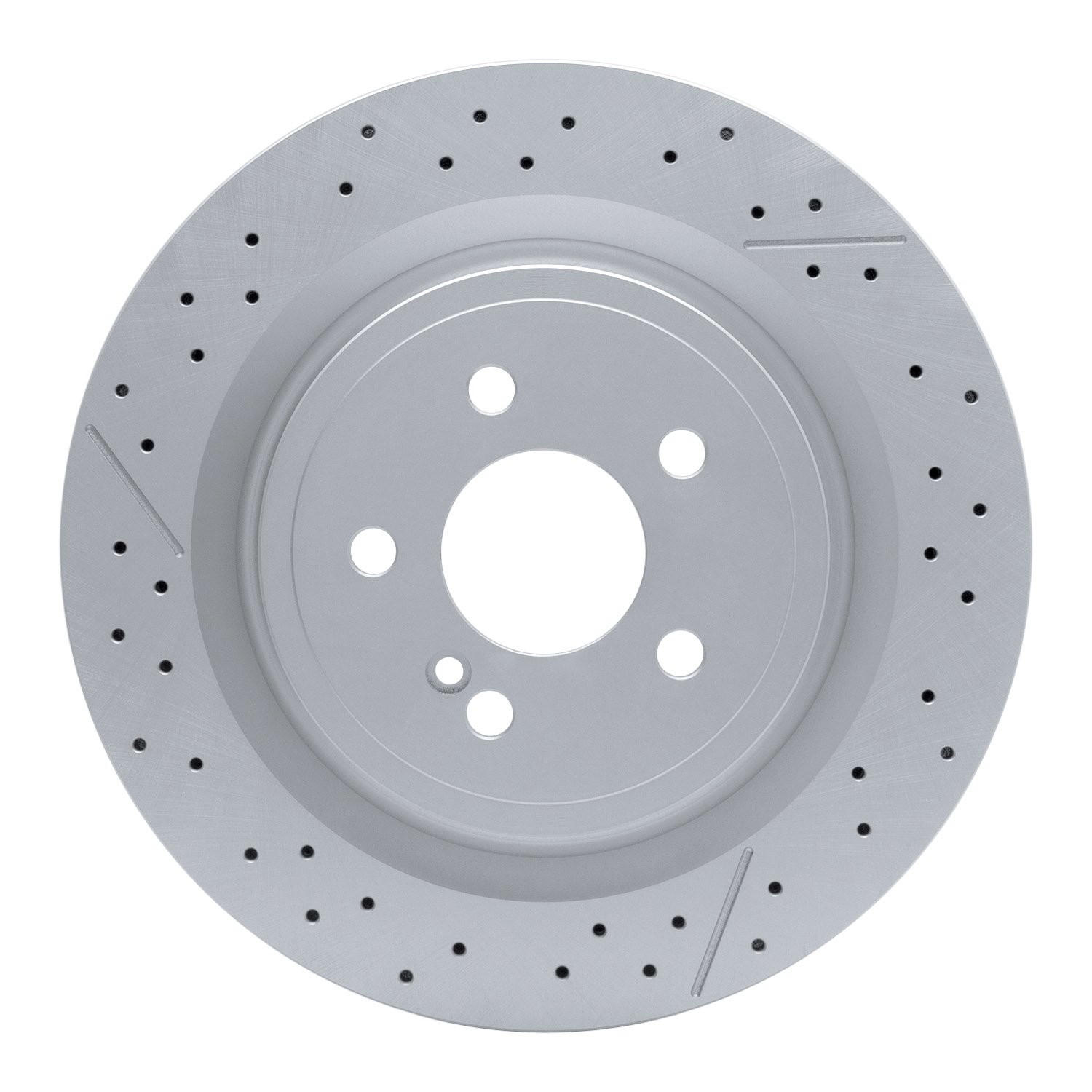 634-63101 GEOSPEC Drilled/Slotted Rotor [Coated], 2012-2020 Mercedes-Benz, Position: Rear
