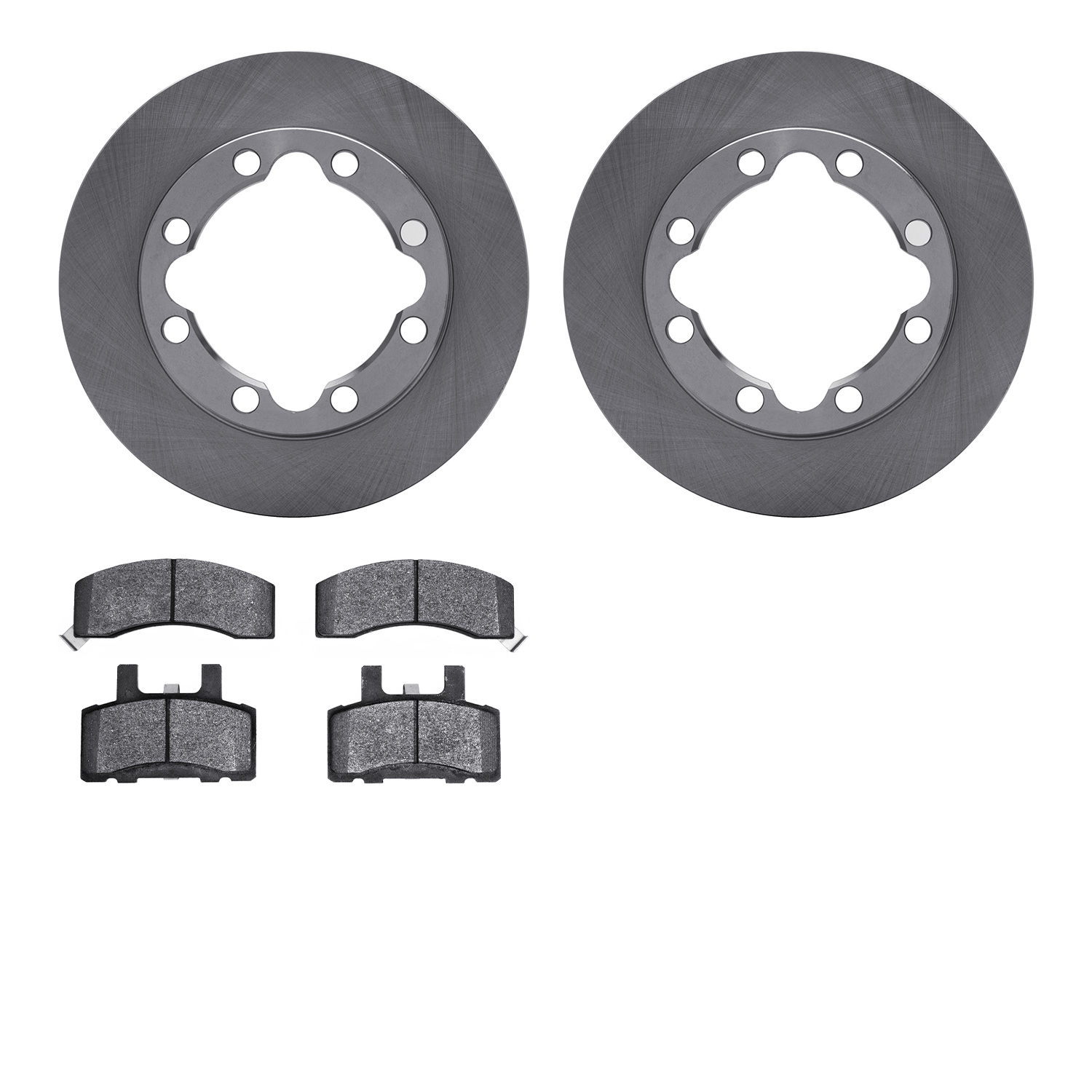 6402-40001 Brake Rotors with Ultimate-Duty Brake Pads, 1988-2000 Multiple Makes/Models, Position: Front