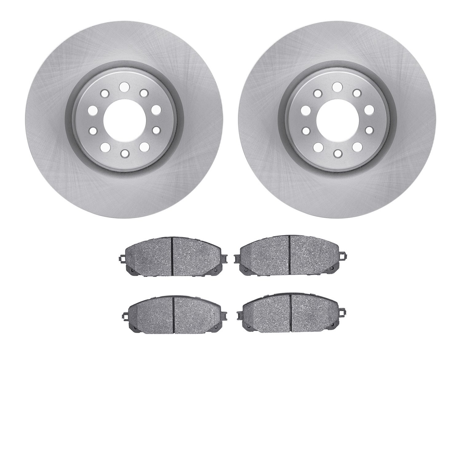 6402-42041 Brake Rotors with Ultimate-Duty Brake Pads, Fits Select Mopar, Position: Front