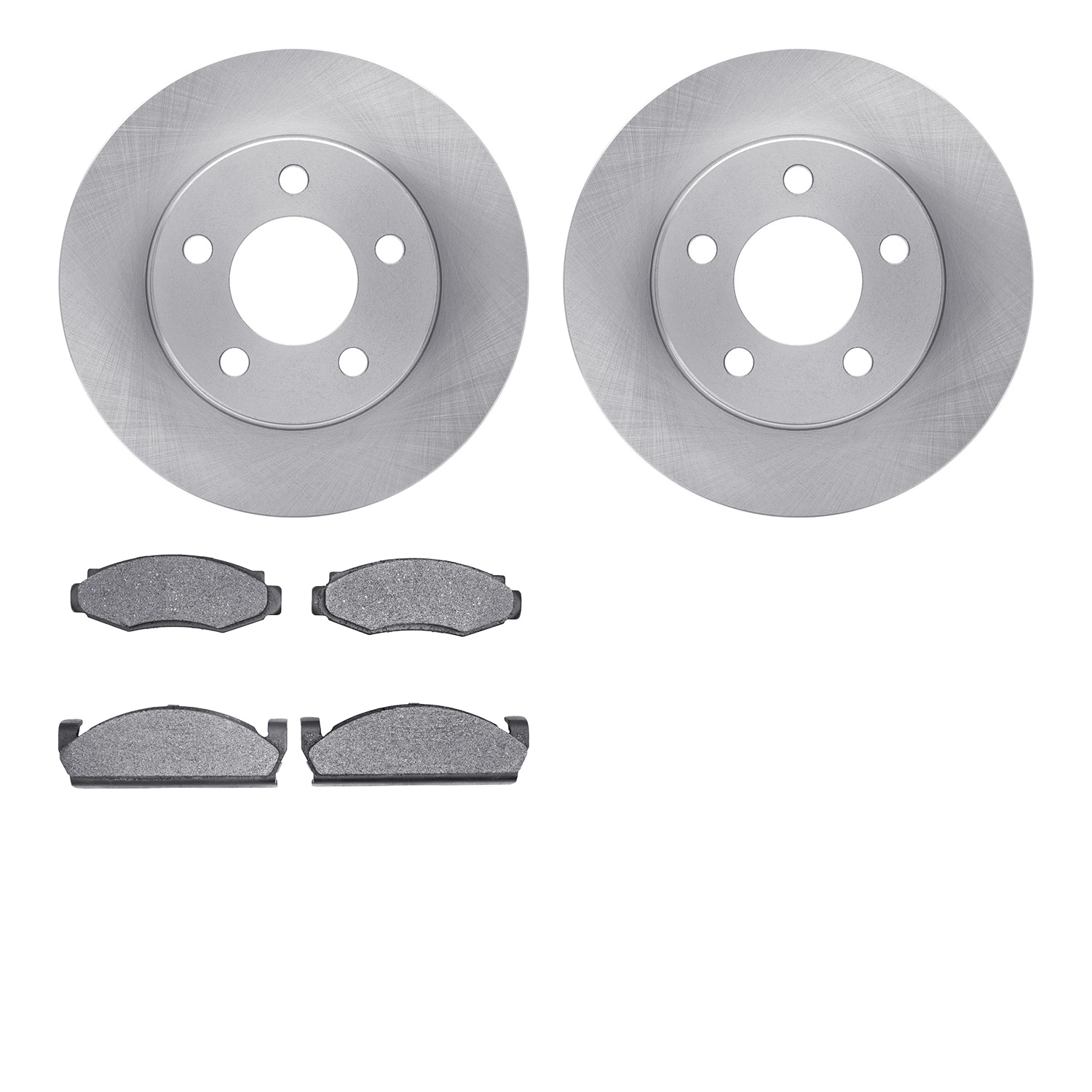 6402-42046 Brake Rotors with Ultimate-Duty Brake Pads, 1980-1981 GM, Position: Front