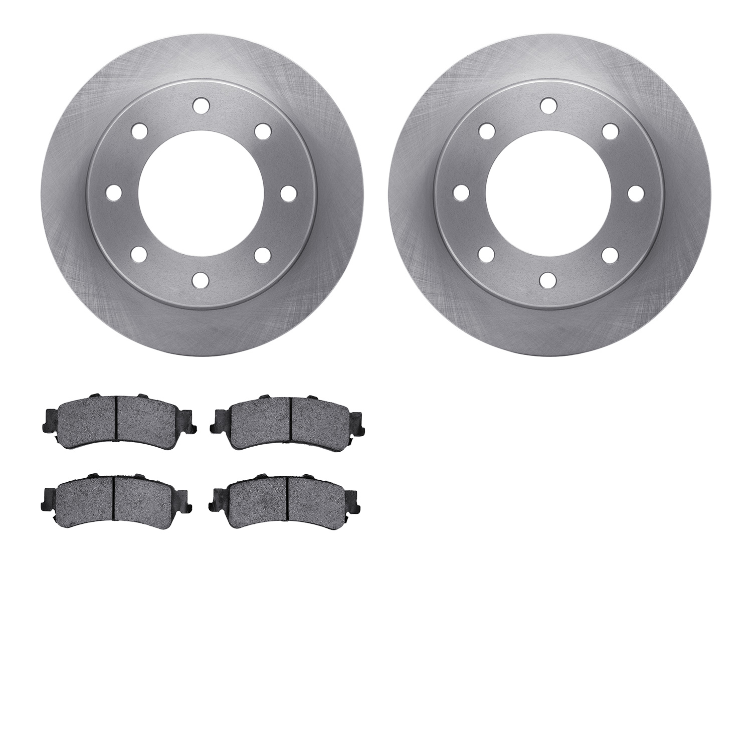 6402-46013 Brake Rotors with Ultimate-Duty Brake Pads, 2000-2011 GM, Position: Rear