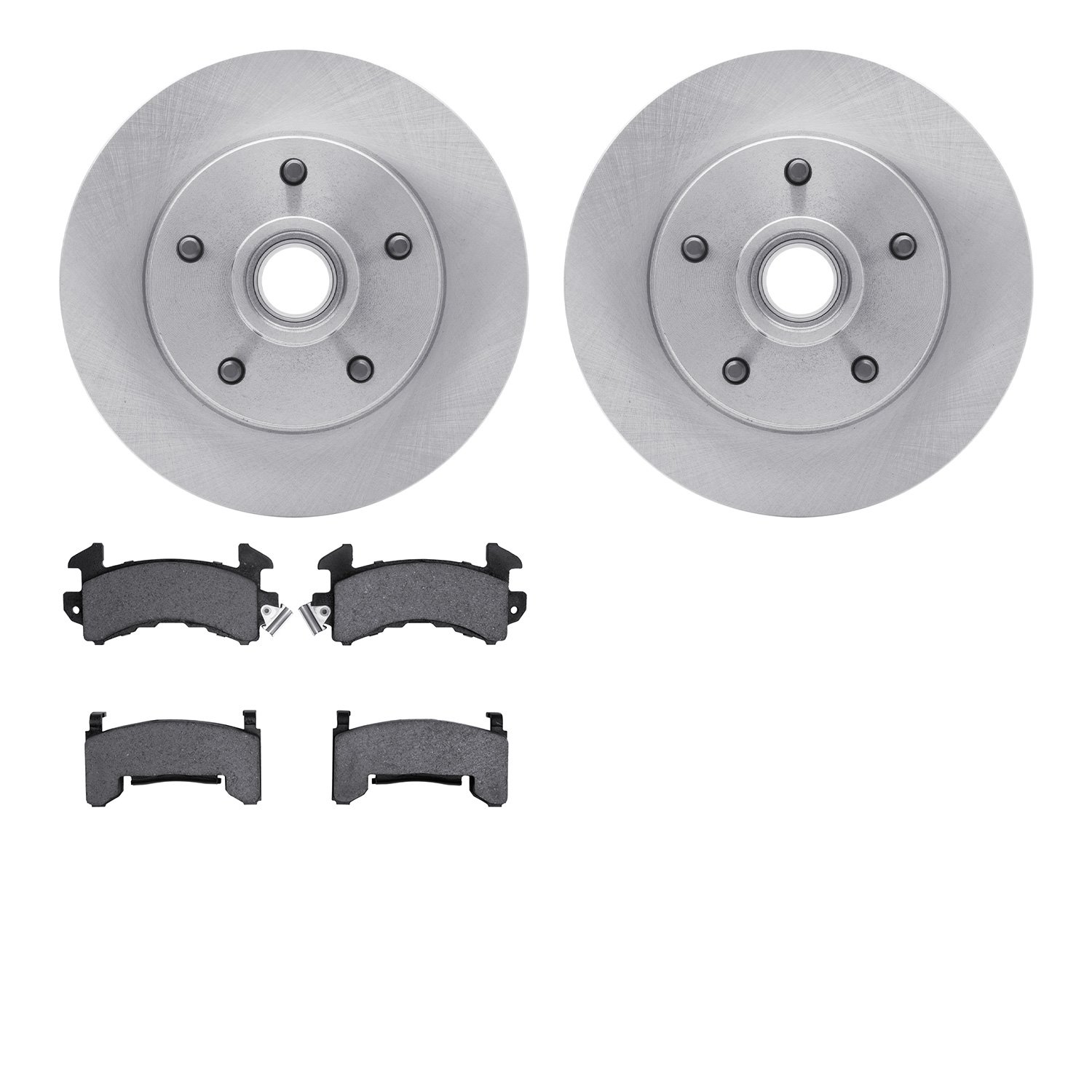 6402-47010 Brake Rotors with Ultimate-Duty Brake Pads, 1978-1978 GM, Position: Front