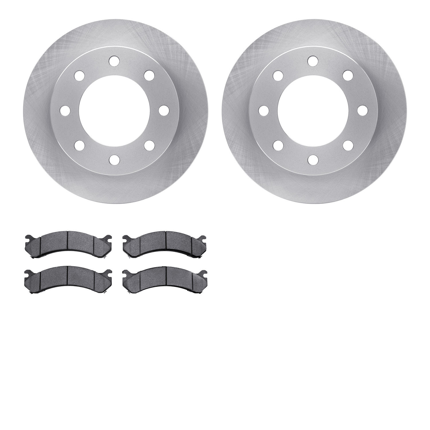 6402-48070 Brake Rotors with Ultimate-Duty Brake Pads, 1999-2020 GM, Position: Front