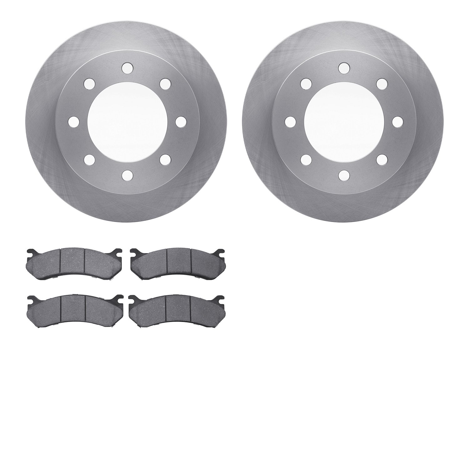 6402-48076 Brake Rotors with Ultimate-Duty Brake Pads, 1999-2013 GM, Position: Rear