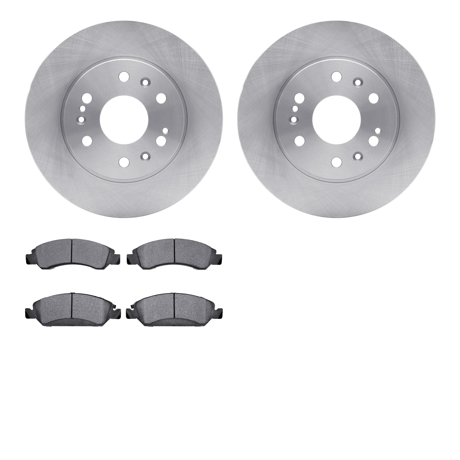 6402-48101 Brake Rotors with Ultimate-Duty Brake Pads, 2005-2020 GM, Position: Front