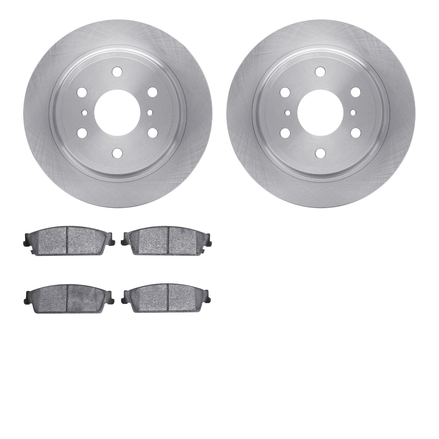 6402-48112 Brake Rotors with Ultimate-Duty Brake Pads, 2007-2014 GM, Position: Rear