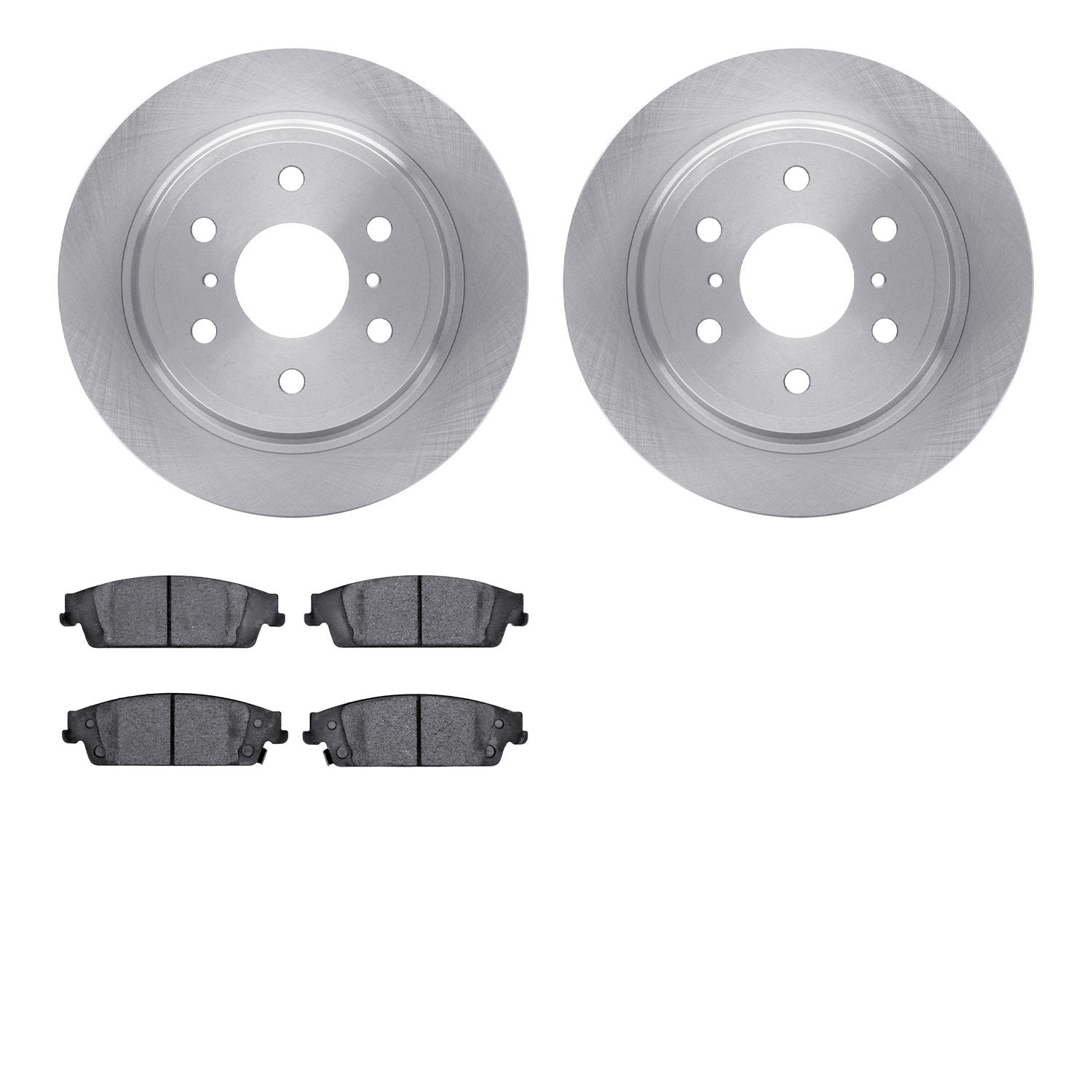 6402-48113 Brake Rotors with Ultimate-Duty Brake Pads, 2014-2020 GM, Position: Rear