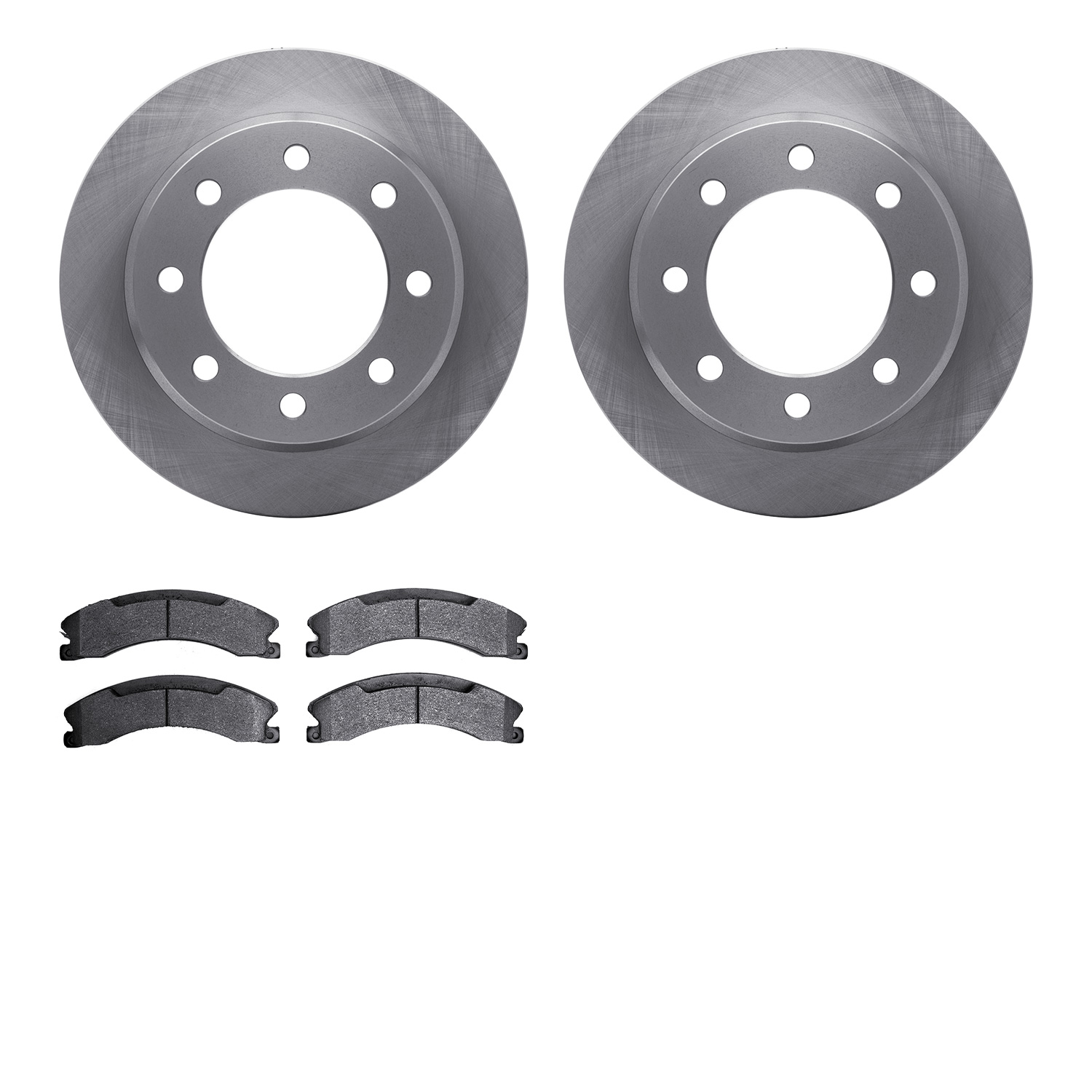 6402-48118 Brake Rotors with Ultimate-Duty Brake Pads, 2009-2020 GM, Position: Rear