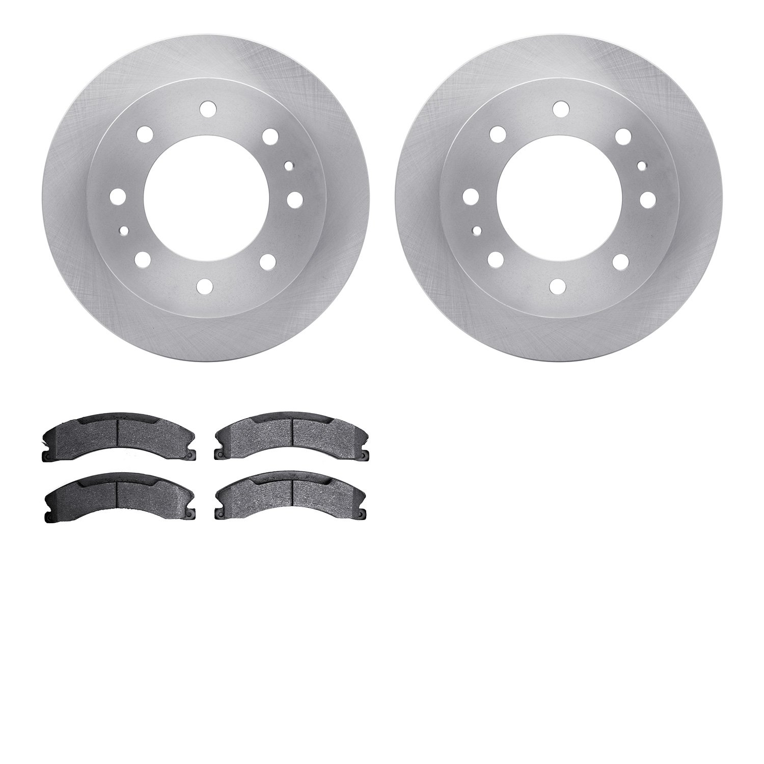 6402-48130 Brake Rotors with Ultimate-Duty Brake Pads, 2011-2019 GM, Position: Rear