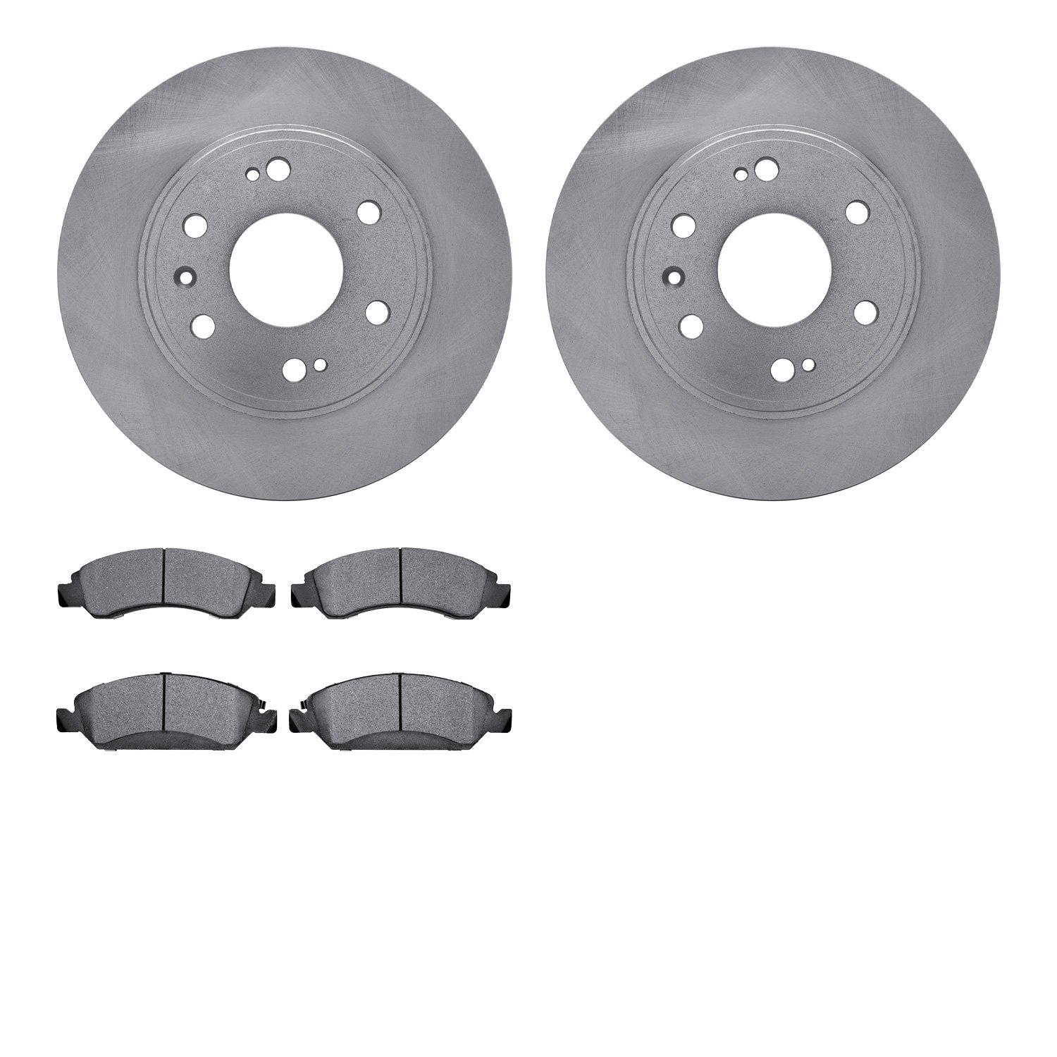 6402-48145 Brake Rotors with Ultimate-Duty Brake Pads, 2009-2020 GM, Position: Front