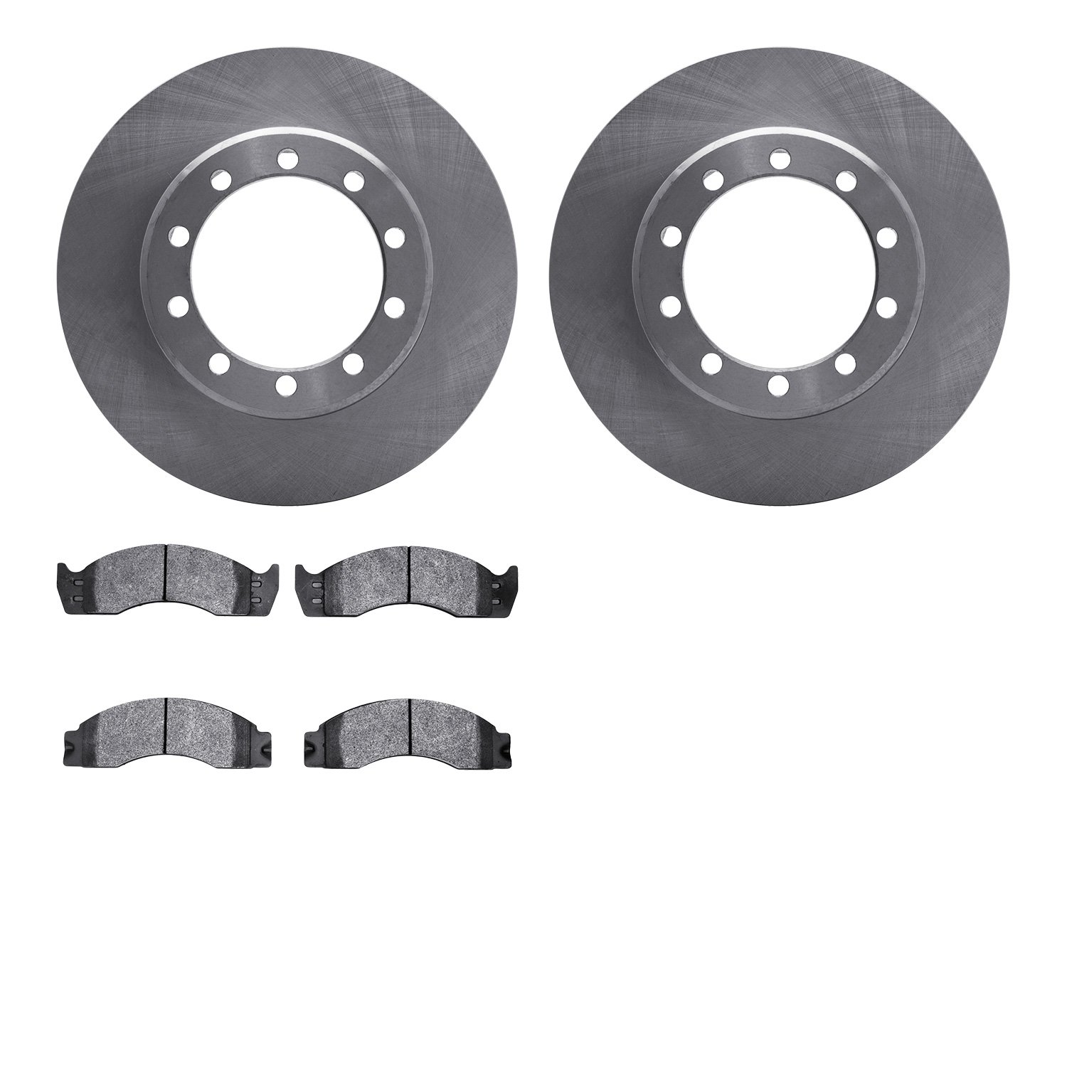 6402-54037 Brake Rotors with Ultimate-Duty Brake Pads, 1988-1998 Ford/Lincoln/Mercury/Mazda, Position: Rear, Front