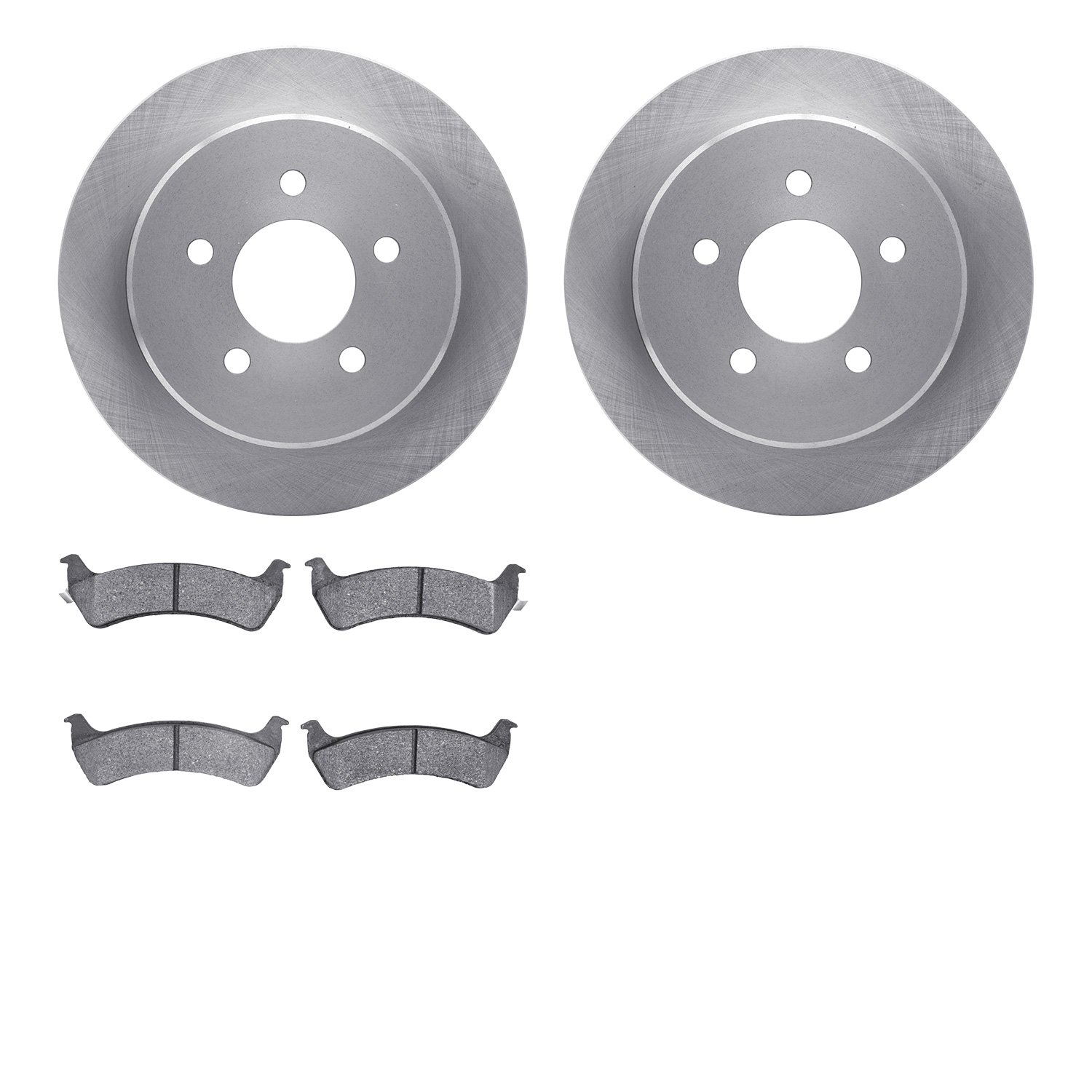 6402-54089 Brake Rotors with Ultimate-Duty Brake Pads, 2001-2002 Ford/Lincoln/Mercury/Mazda, Position: Rear
