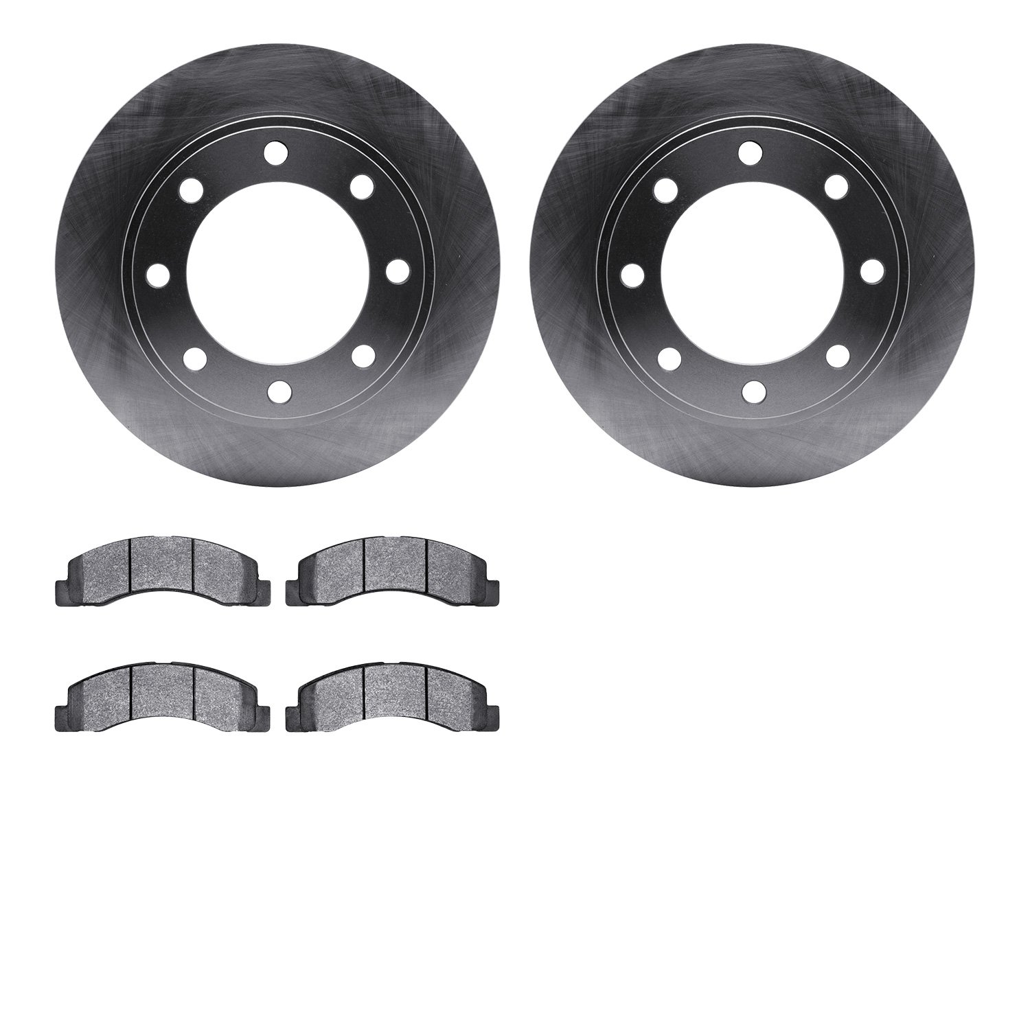 6402-54125 Brake Rotors with Ultimate-Duty Brake Pads, 1999-1999 Ford/Lincoln/Mercury/Mazda, Position: Front