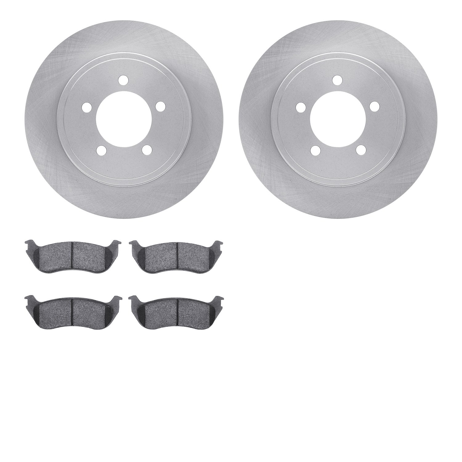 6402-54188 Brake Rotors with Ultimate-Duty Brake Pads, 2002-2005 Ford/Lincoln/Mercury/Mazda, Position: Rear