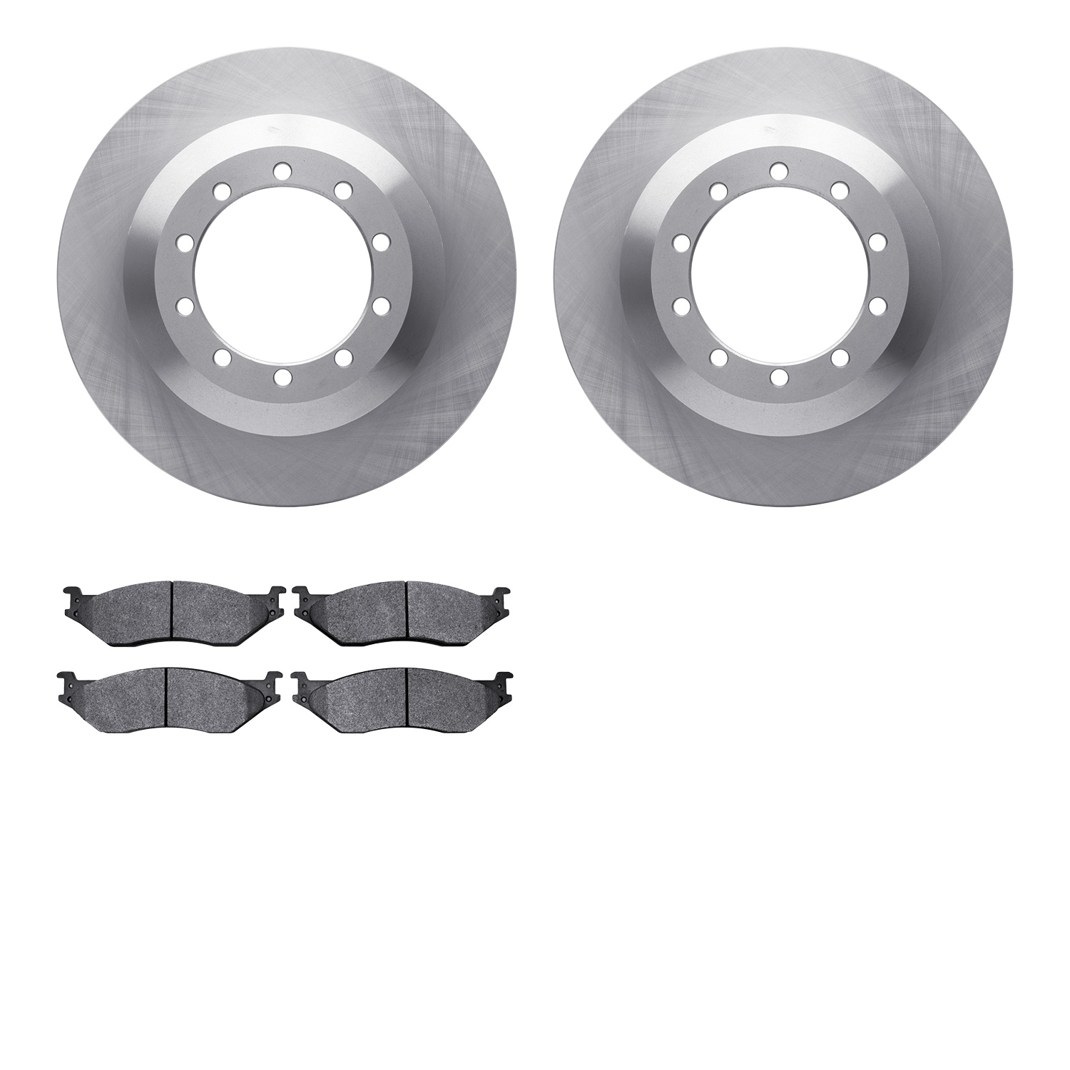 6402-54198 Brake Rotors with Ultimate-Duty Brake Pads, 2011-2015 Ford/Lincoln/Mercury/Mazda, Position: Rear