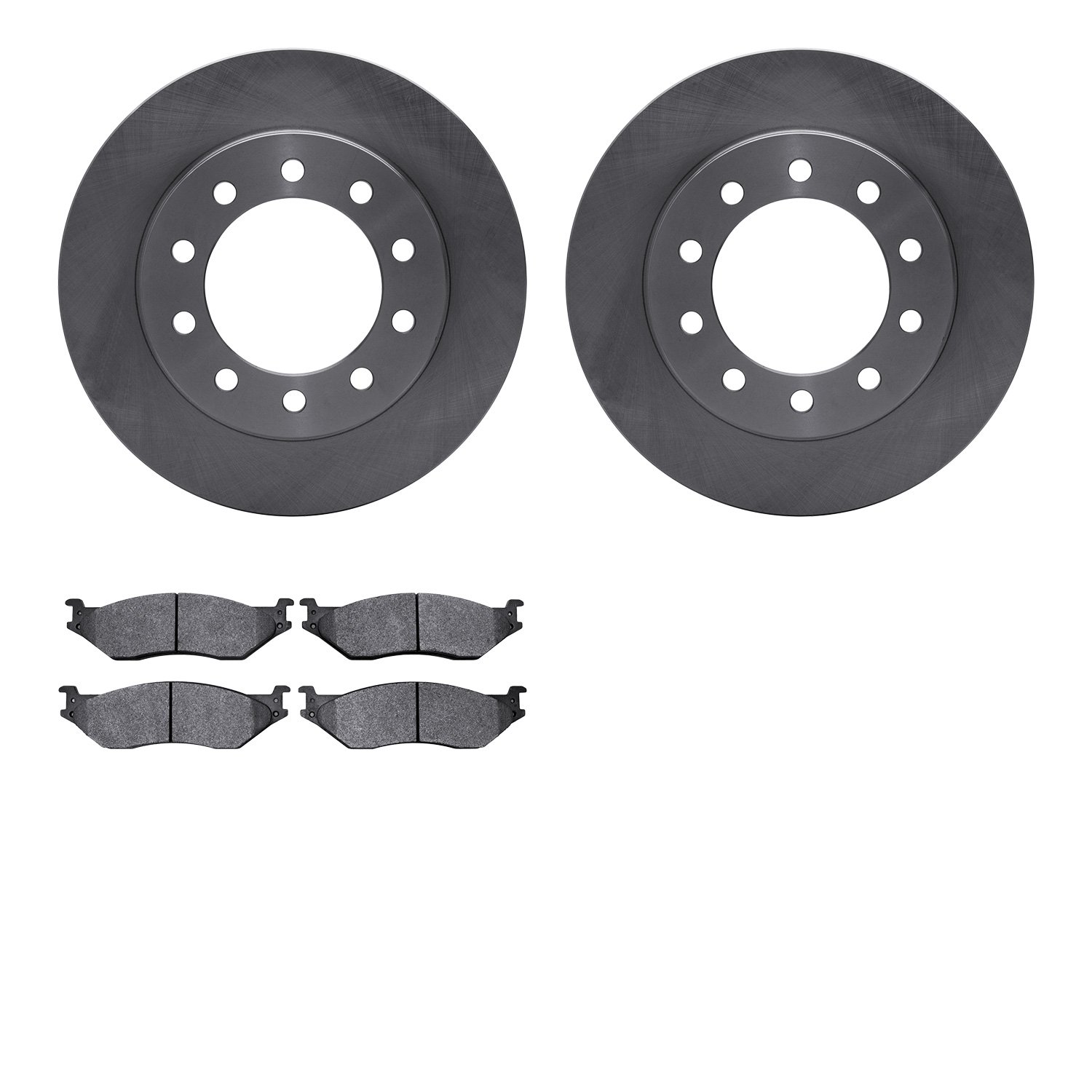 6402-54233 Brake Rotors with Ultimate-Duty Brake Pads, 2005-2016 Ford/Lincoln/Mercury/Mazda, Position: Front