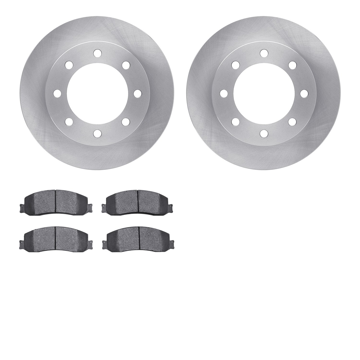 6402-54237 Brake Rotors with Ultimate-Duty Brake Pads, 2010-2012 Ford/Lincoln/Mercury/Mazda, Position: Front