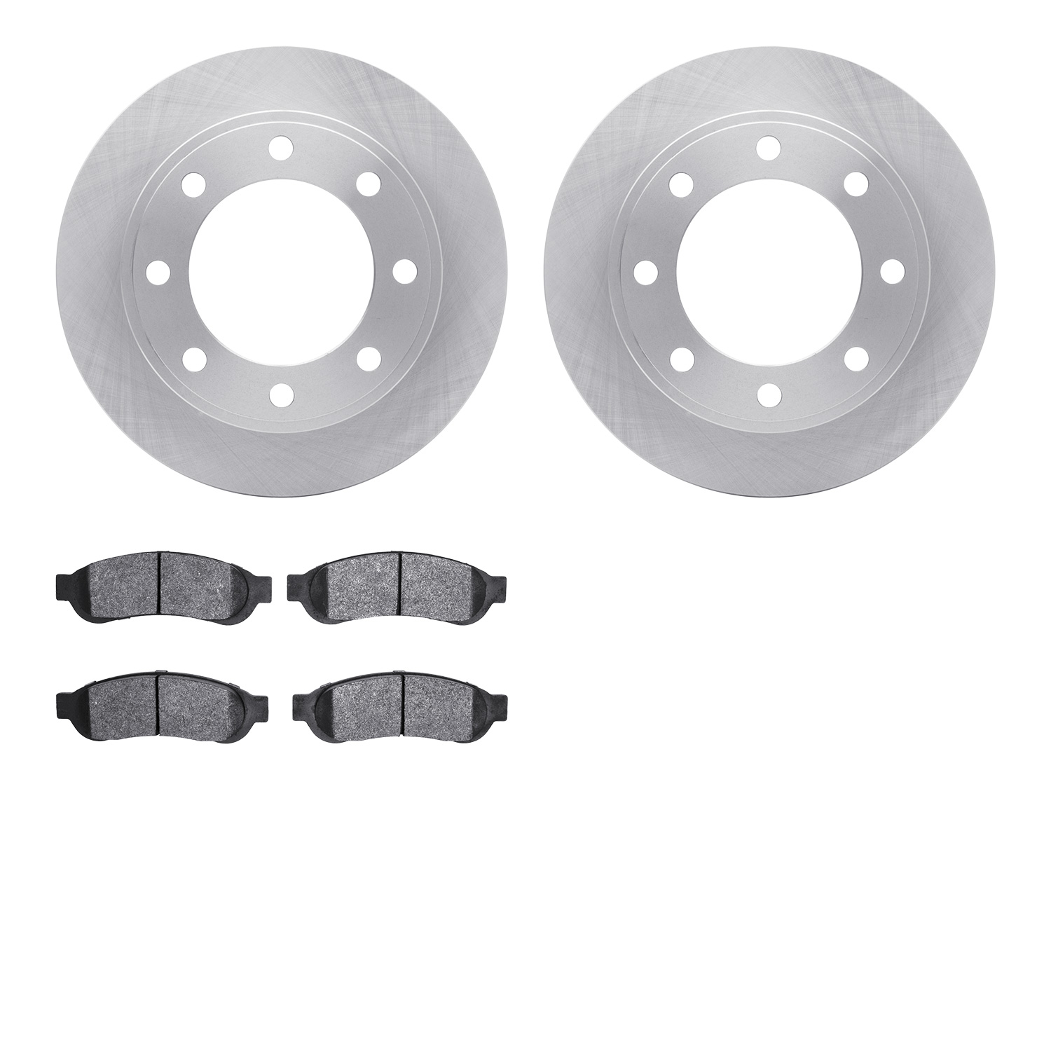 6402-54242 Brake Rotors with Ultimate-Duty Brake Pads, 2006-2010 Ford/Lincoln/Mercury/Mazda, Position: Rear