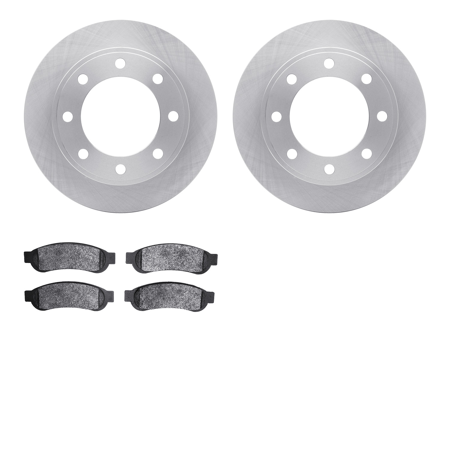6402-54244 Brake Rotors with Ultimate-Duty Brake Pads, 2010-2012 Ford/Lincoln/Mercury/Mazda, Position: Rear