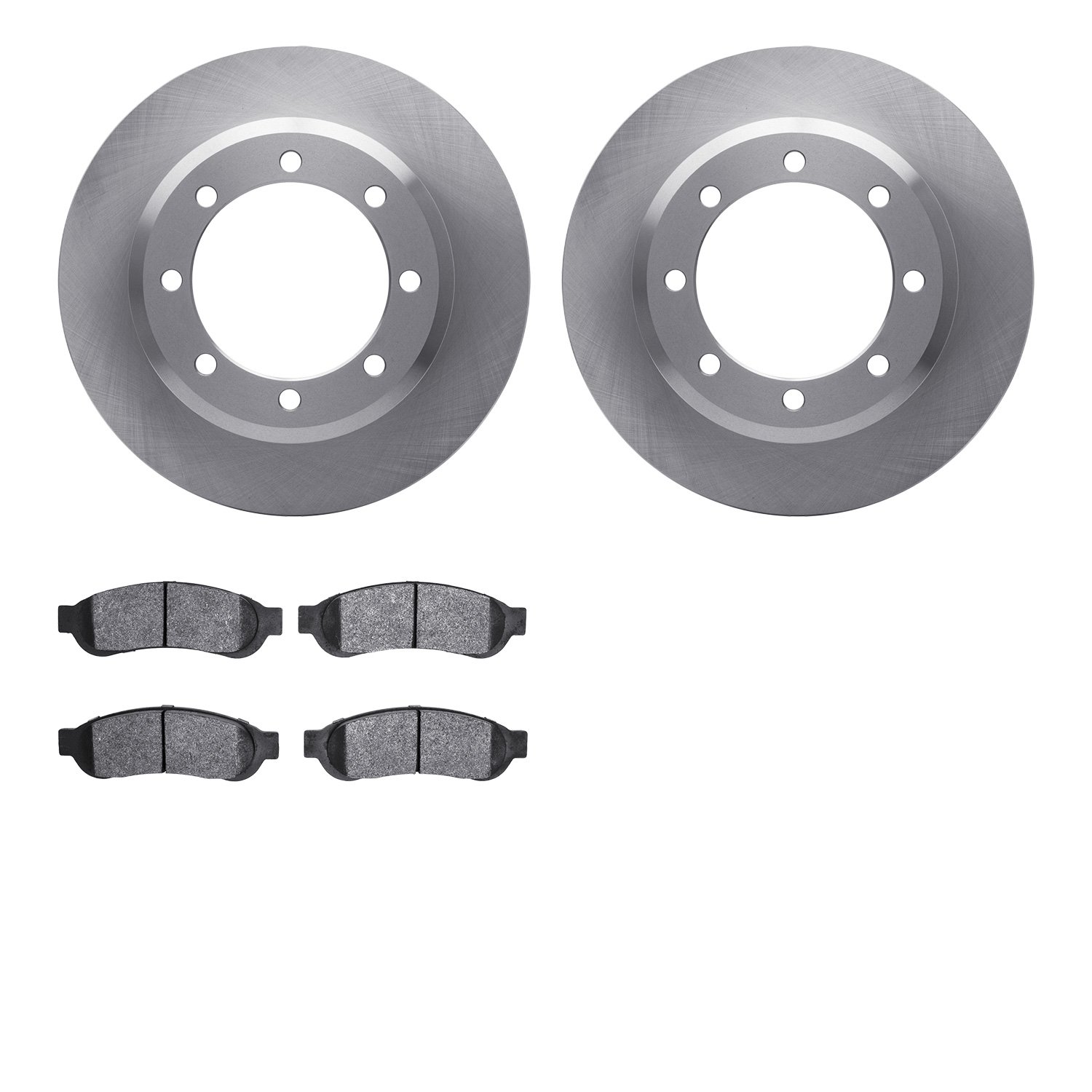 6402-54251 Brake Rotors with Ultimate-Duty Brake Pads, 2005-2010 Ford/Lincoln/Mercury/Mazda, Position: Rear