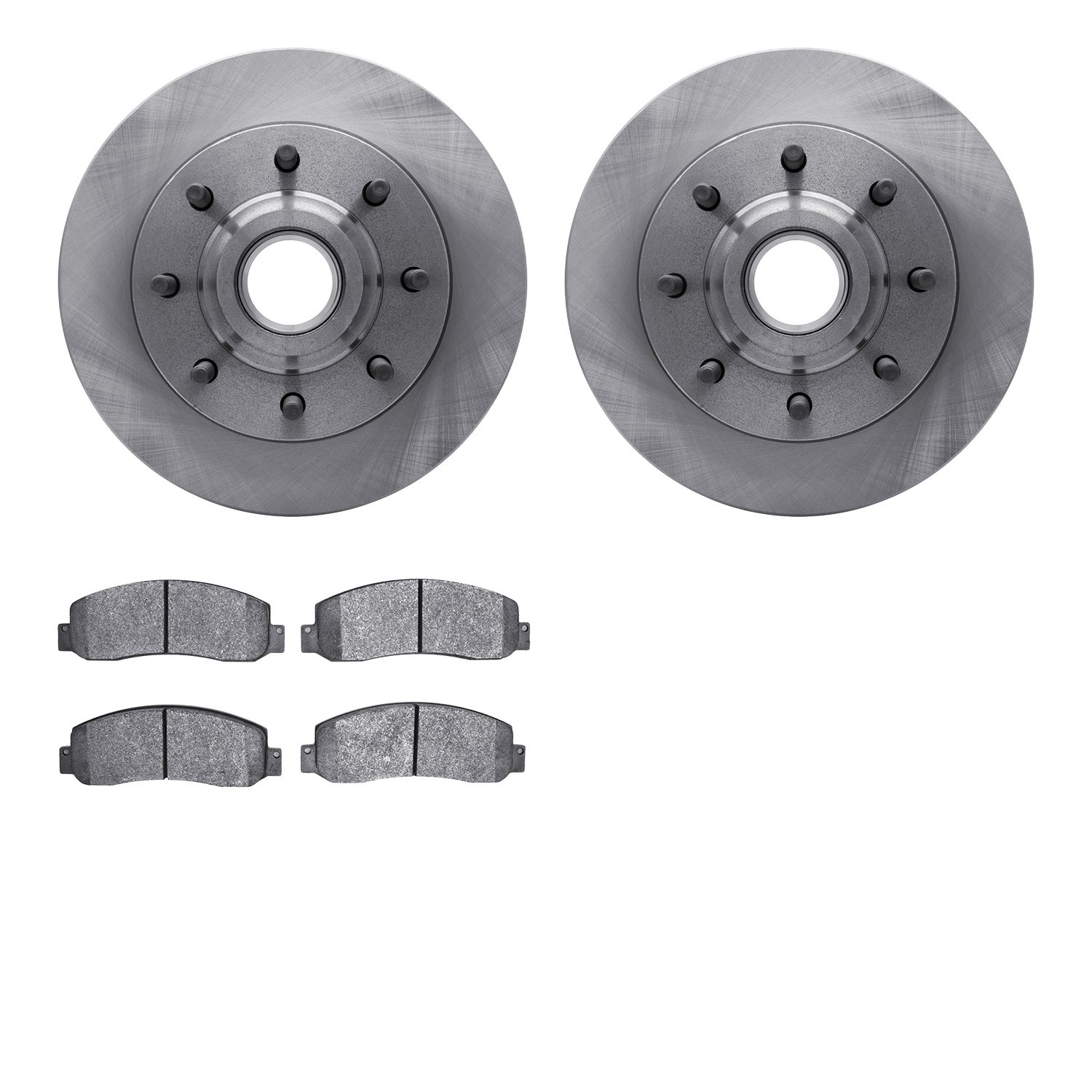 6402-54266 Brake Rotors with Ultimate-Duty Brake Pads, 2006-2012 Ford/Lincoln/Mercury/Mazda, Position: Front
