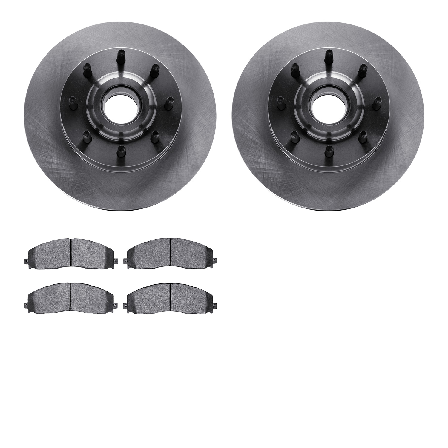 6402-54290 Brake Rotors with Ultimate-Duty Brake Pads, Fits Select Ford/Lincoln/Mercury/Mazda, Position: Front