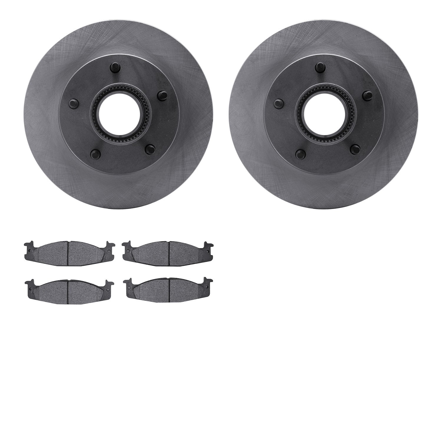 6402-54311 Brake Rotors with Ultimate-Duty Brake Pads, 1994-1995 Ford/Lincoln/Mercury/Mazda, Position: Front