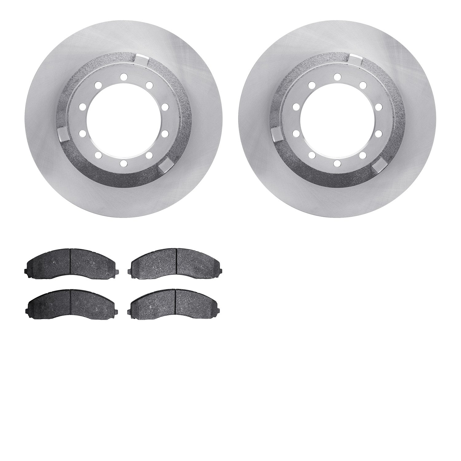 6402-54329 Brake Rotors with Ultimate-Duty Brake Pads, Fits Select Ford/Lincoln/Mercury/Mazda, Position: Rear