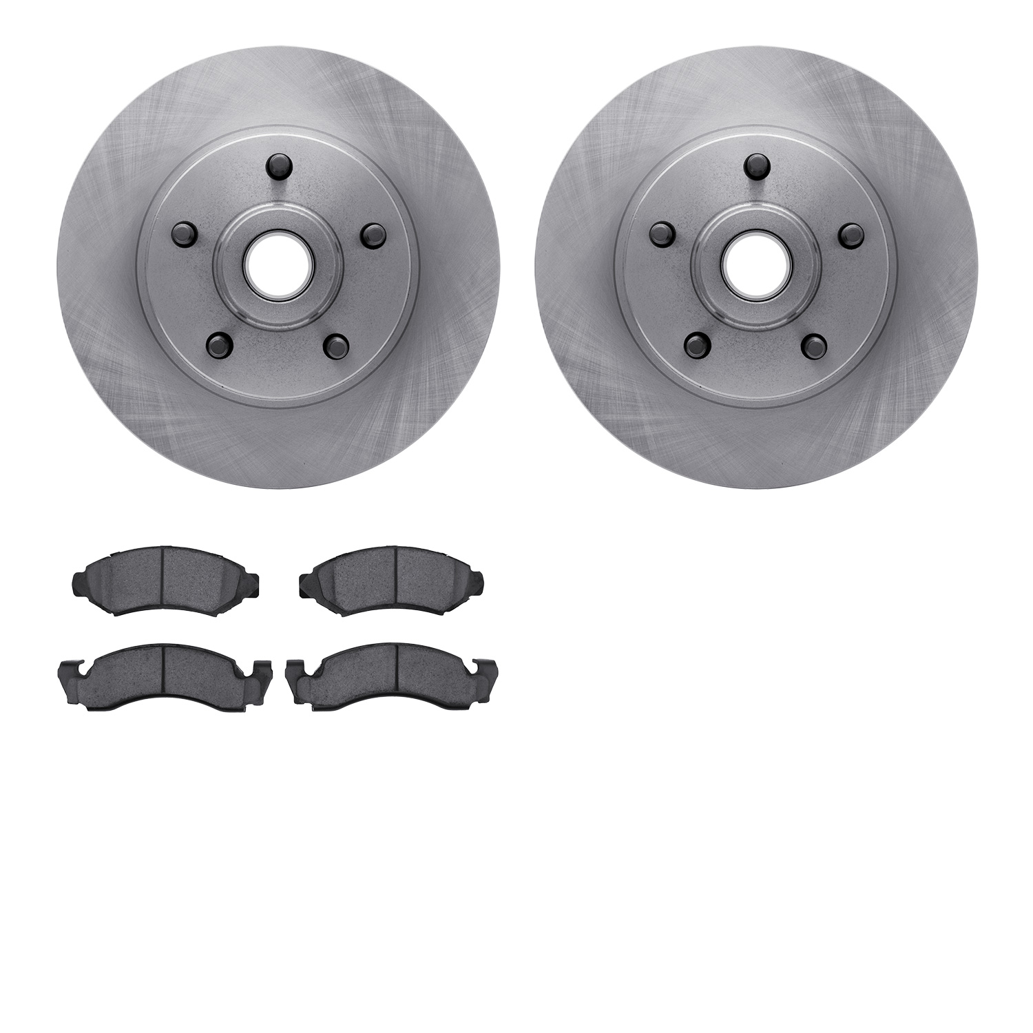 6402-56004 Brake Rotors with Ultimate-Duty Brake Pads, 1974-1979 Ford/Lincoln/Mercury/Mazda, Position: Front