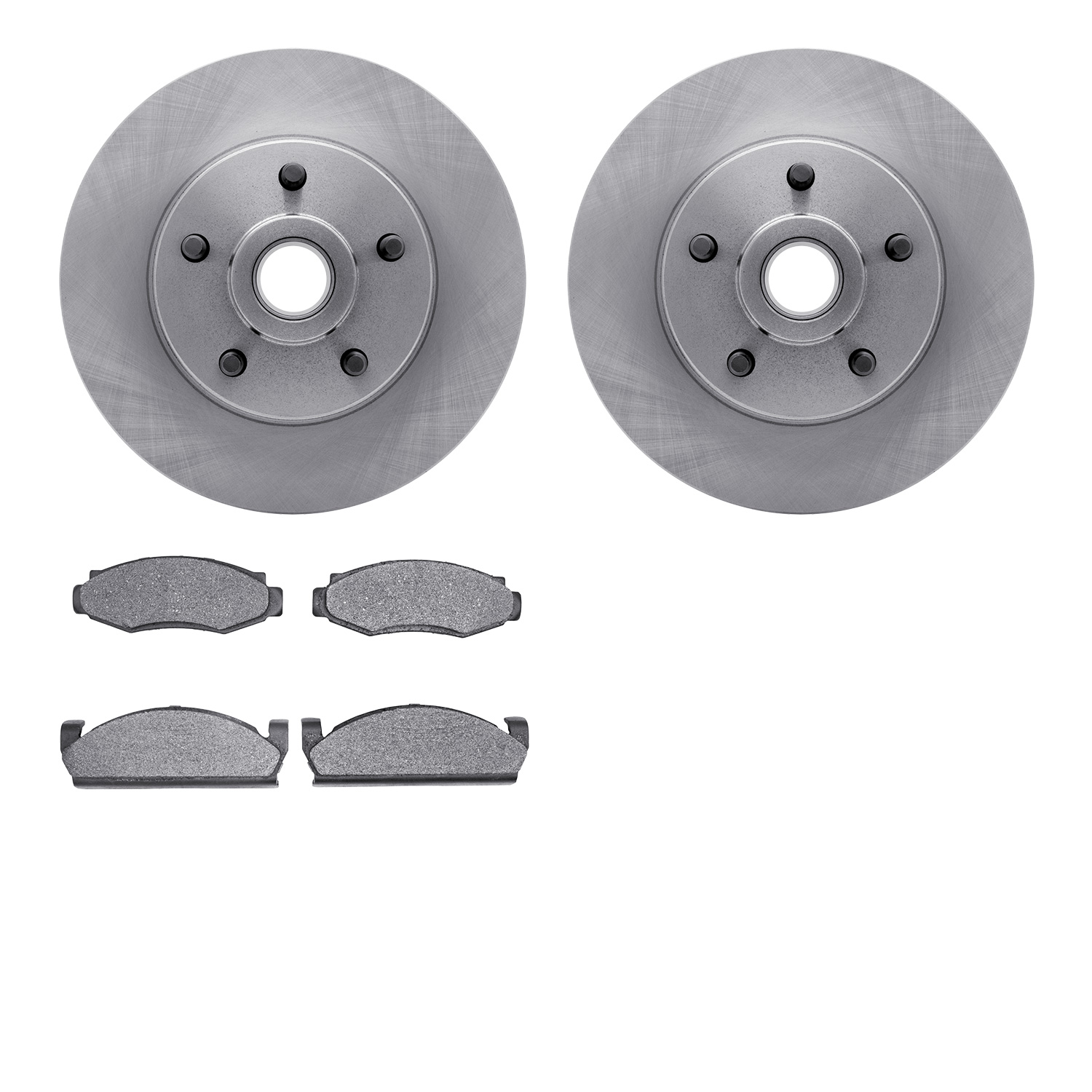 6402-66007 Brake Rotors with Ultimate-Duty Brake Pads, 1979-1980 GM, Position: Front