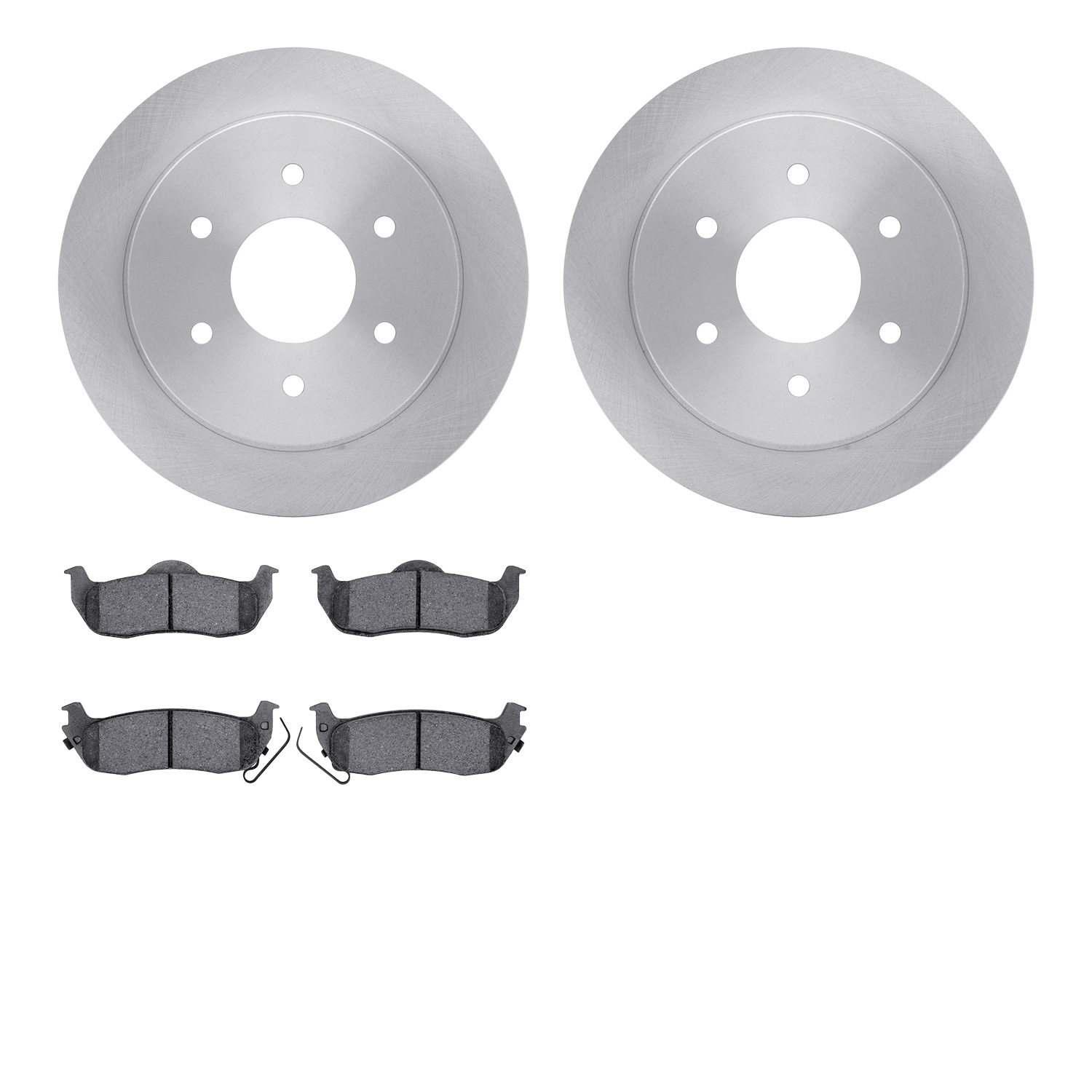 6402-67001 Brake Rotors with Ultimate-Duty Brake Pads, 2004-2015 Infiniti/Nissan, Position: Rear