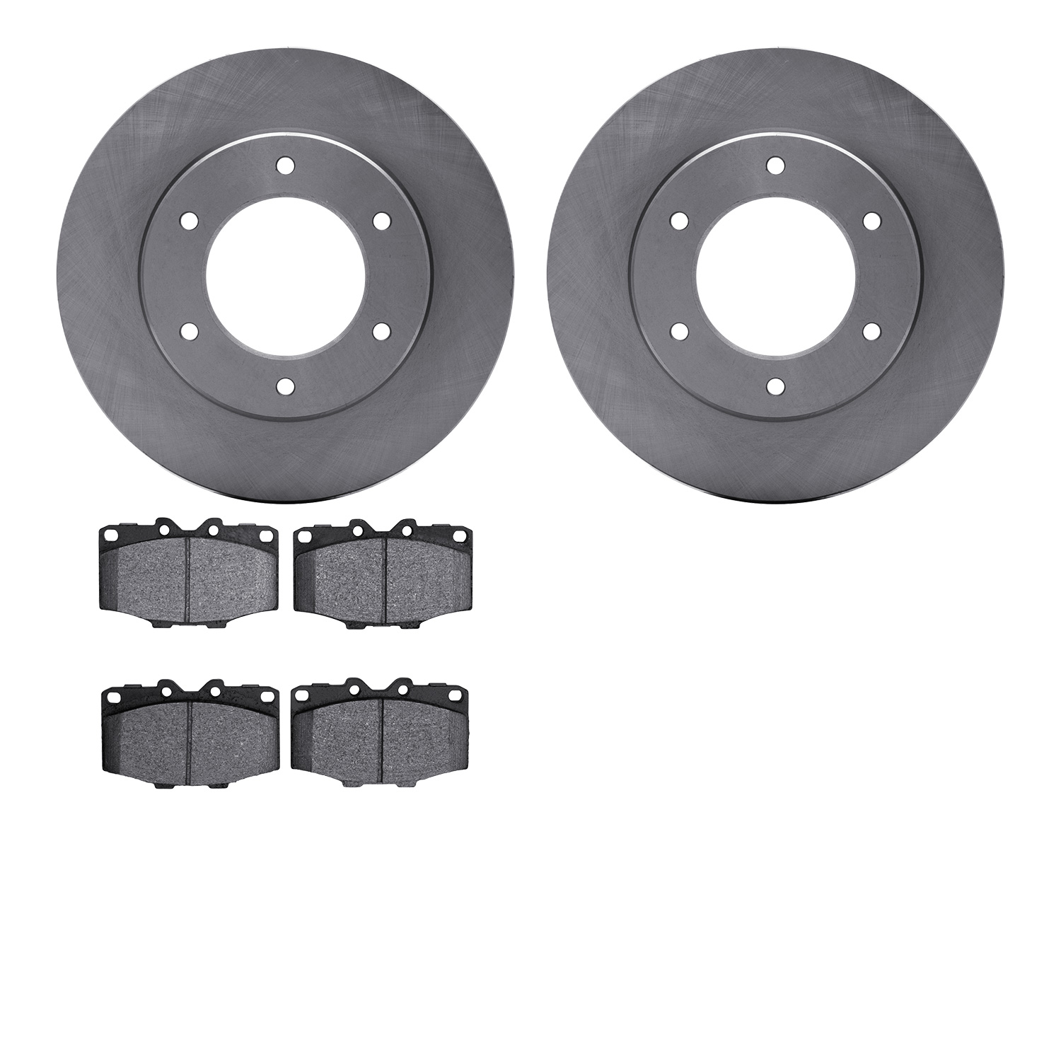 6402-76004 Brake Rotors with Ultimate-Duty Brake Pads, 1979-1980 Lexus/Toyota/Scion, Position: Front