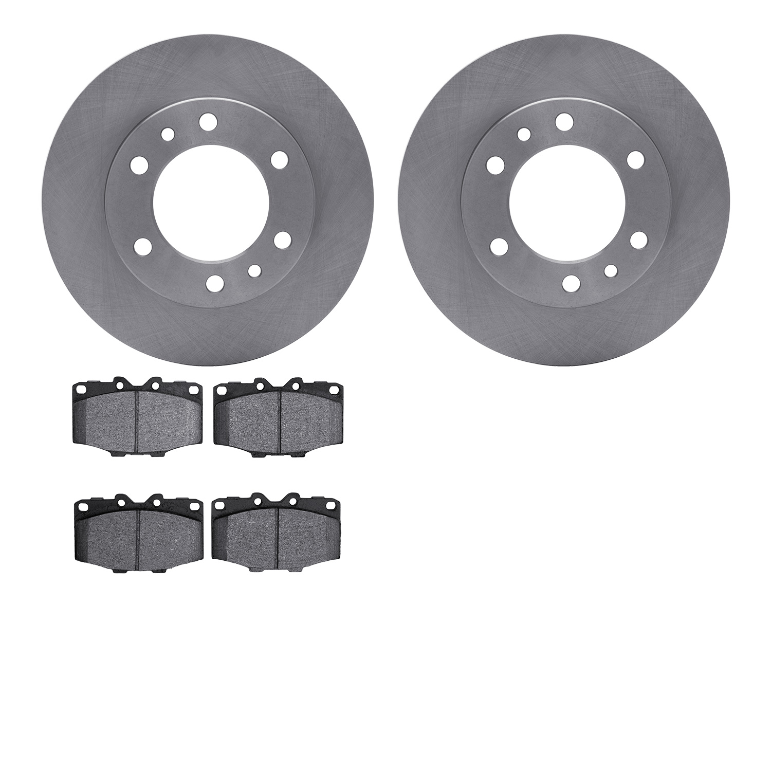 6402-76007 Brake Rotors with Ultimate-Duty Brake Pads, 1981-1985 Lexus/Toyota/Scion, Position: Front