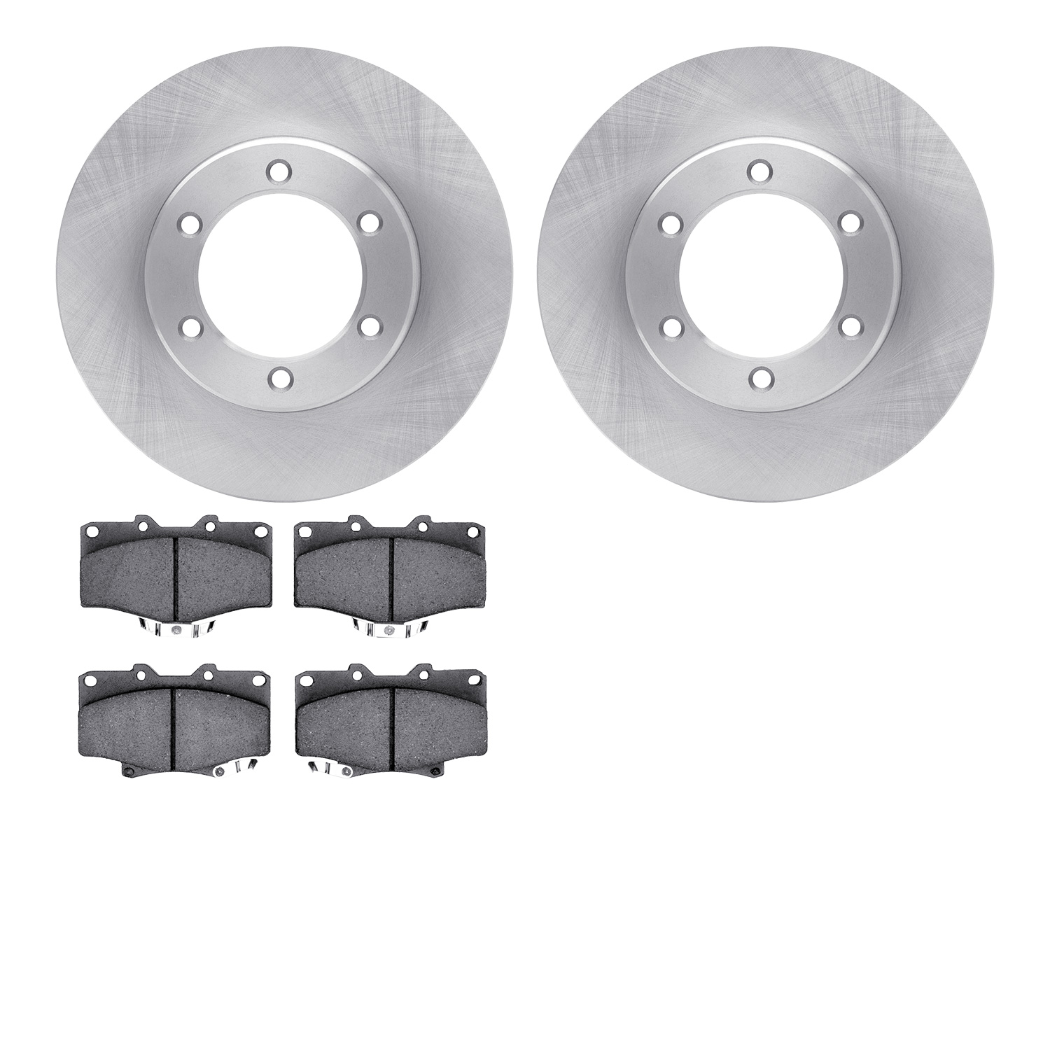 6402-76025 Brake Rotors with Ultimate-Duty Brake Pads, 1991-1998 Lexus/Toyota/Scion, Position: Front