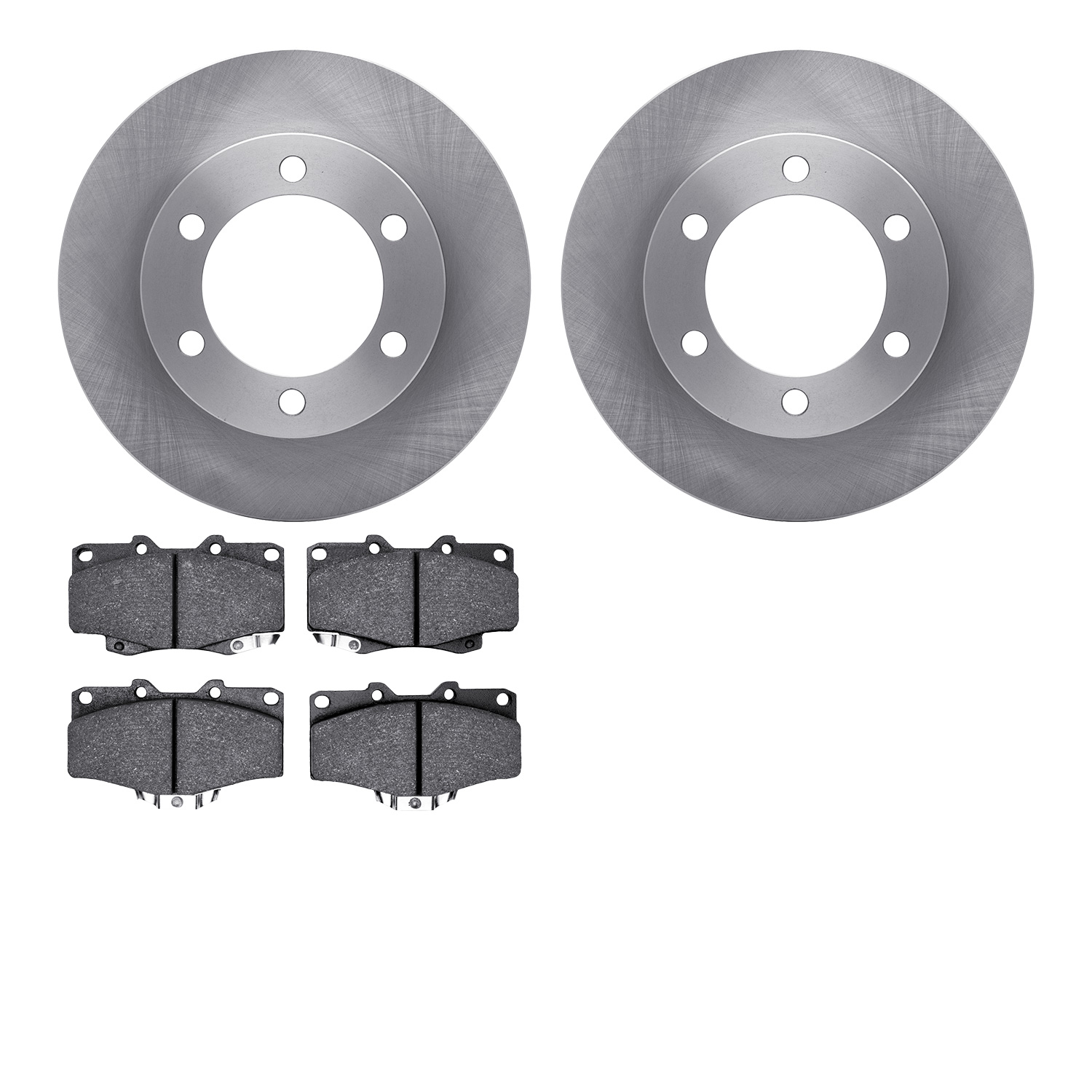 6402-76034 Brake Rotors with Ultimate-Duty Brake Pads, 1995-2004 Lexus/Toyota/Scion, Position: Front