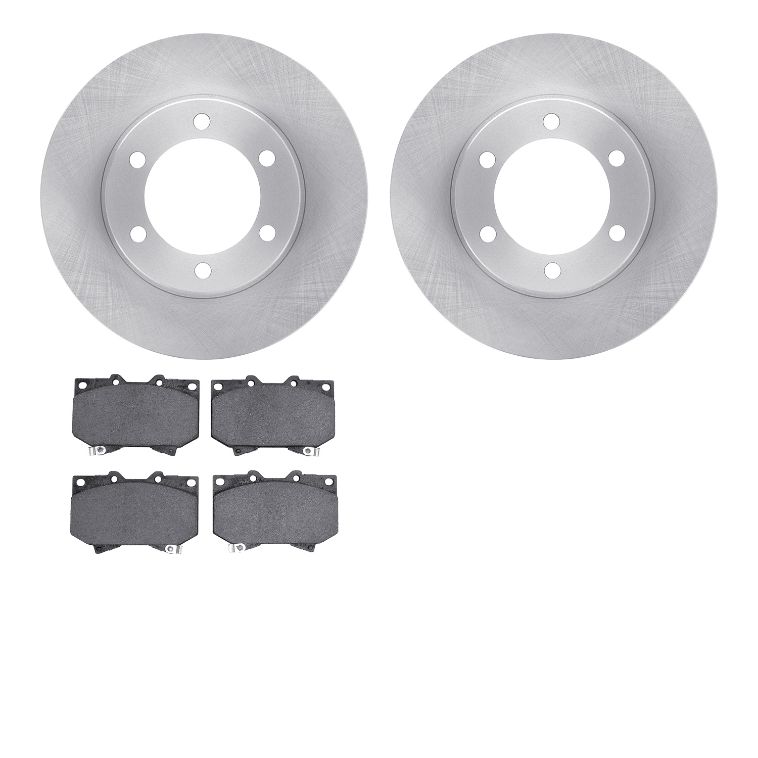 6402-76040 Brake Rotors with Ultimate-Duty Brake Pads, 2000-2002 Lexus/Toyota/Scion, Position: Front