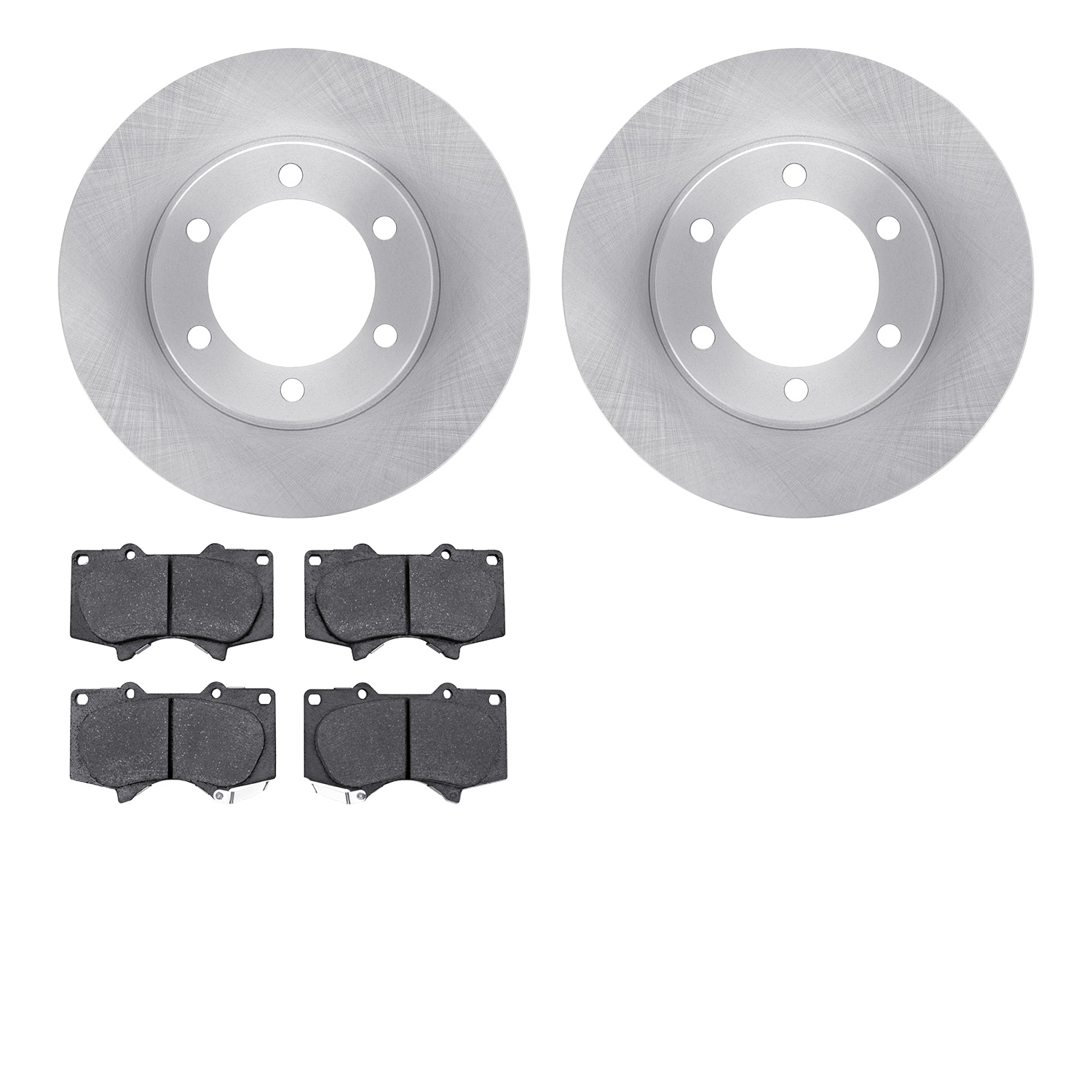 6402-76041 Brake Rotors with Ultimate-Duty Brake Pads, 2000-2007 Lexus/Toyota/Scion, Position: Front