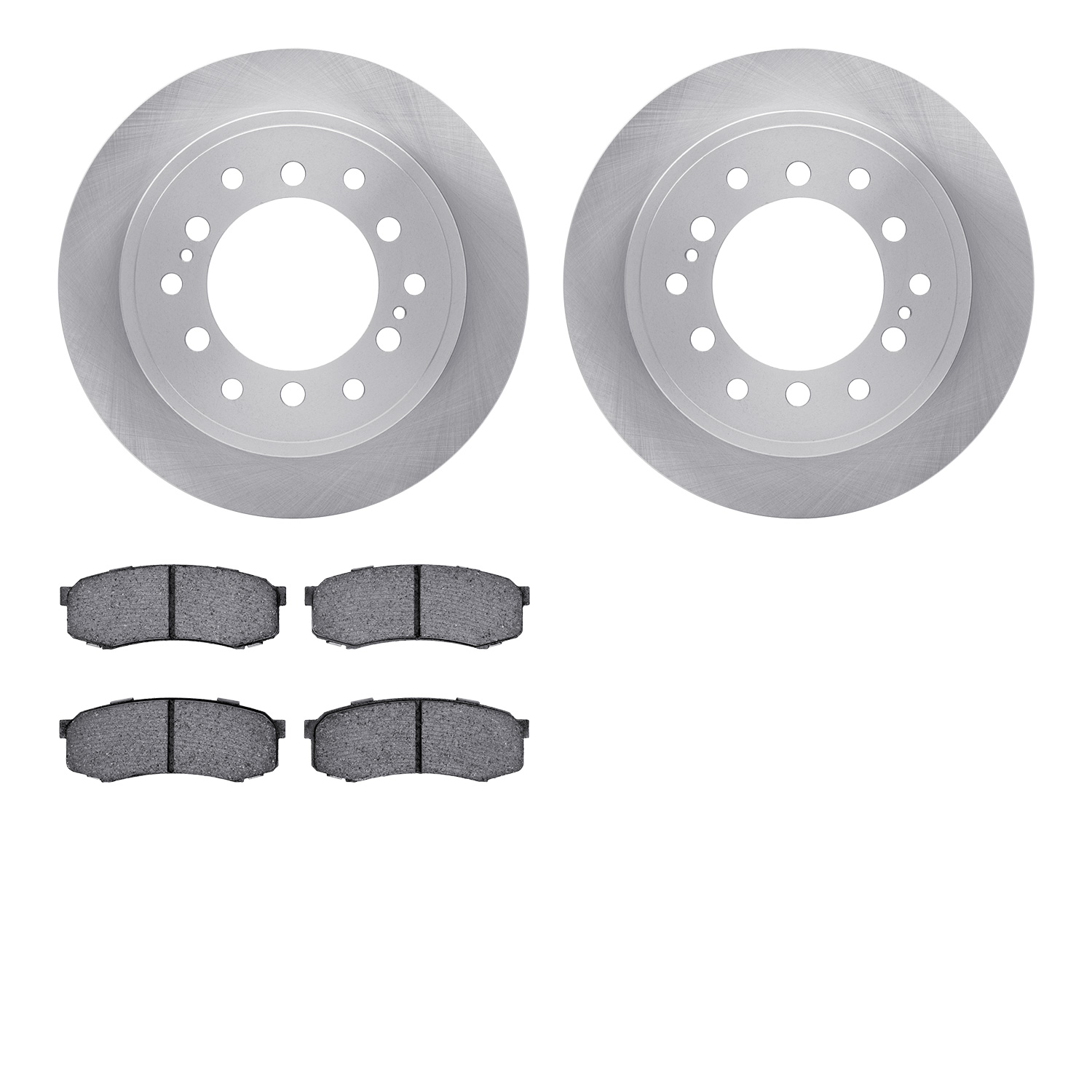 6402-76070 Brake Rotors with Ultimate-Duty Brake Pads, Fits Select Lexus/Toyota/Scion, Position: Rear