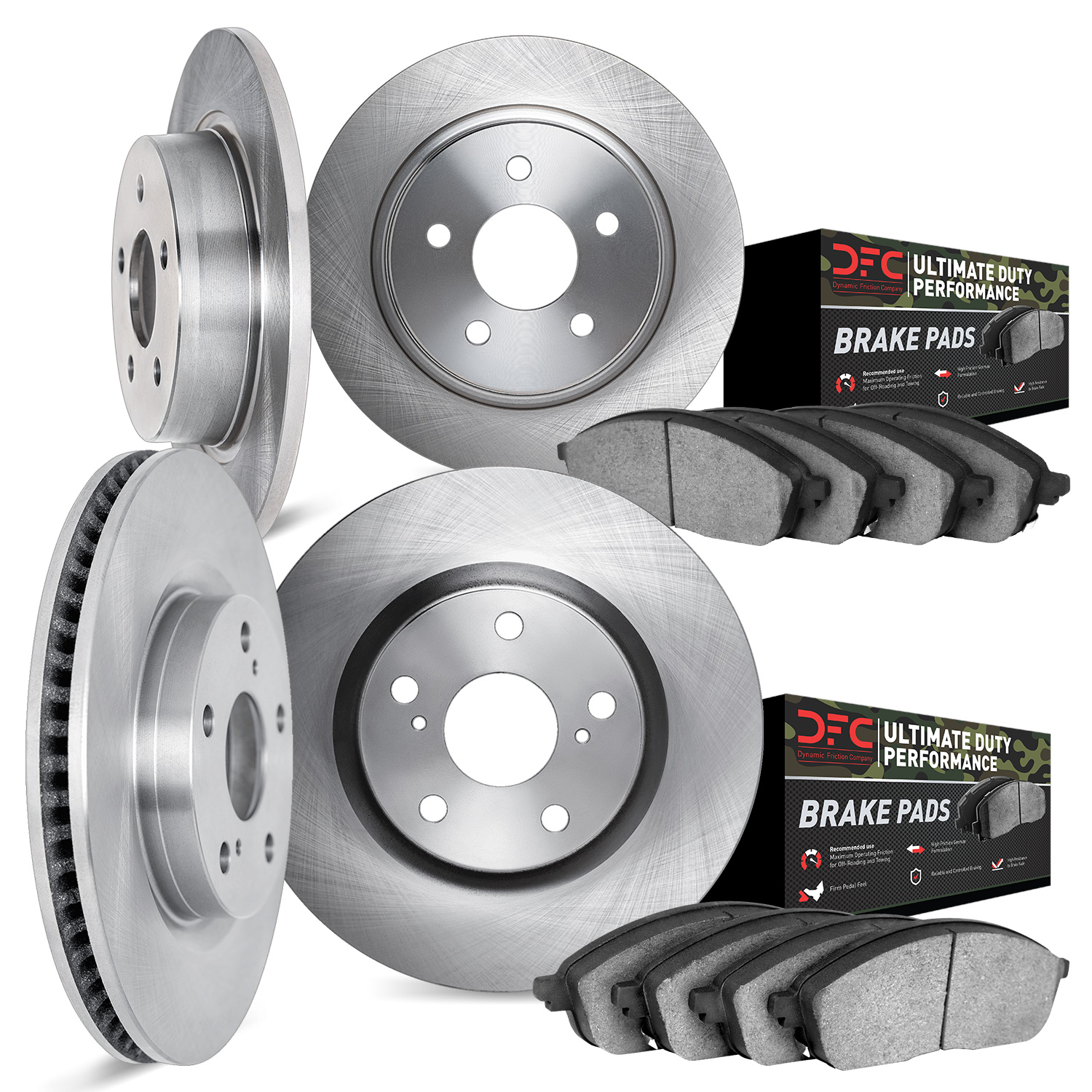 Brake Rotors with Ultimate-Duty Brake Pads, 2005-2010 Mopar