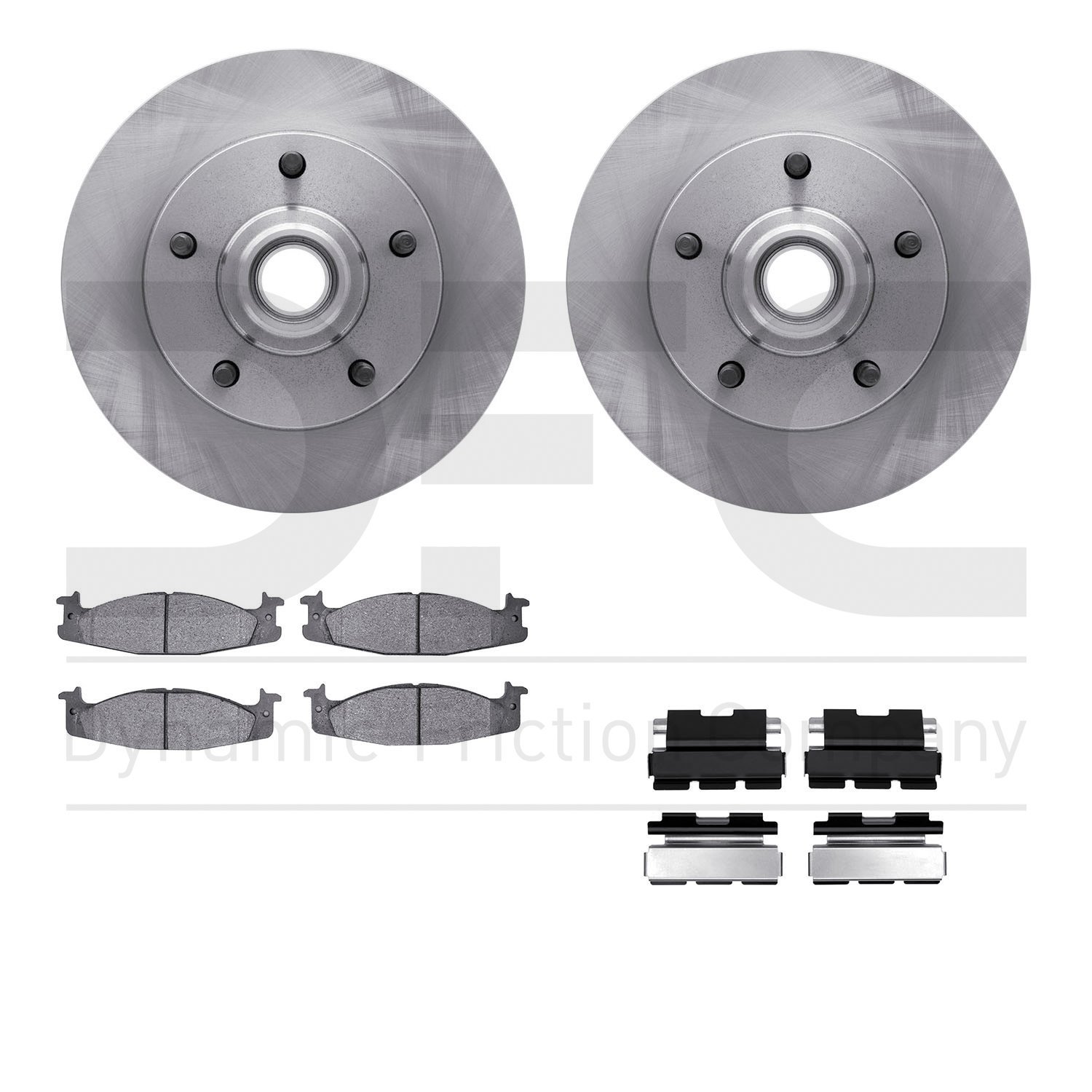 6412-54062 Brake Rotors with Ultimate-Duty Brake Pads Kit & Hardware, 1994-2001 Ford/Lincoln/Mercury/Mazda, Position: Front