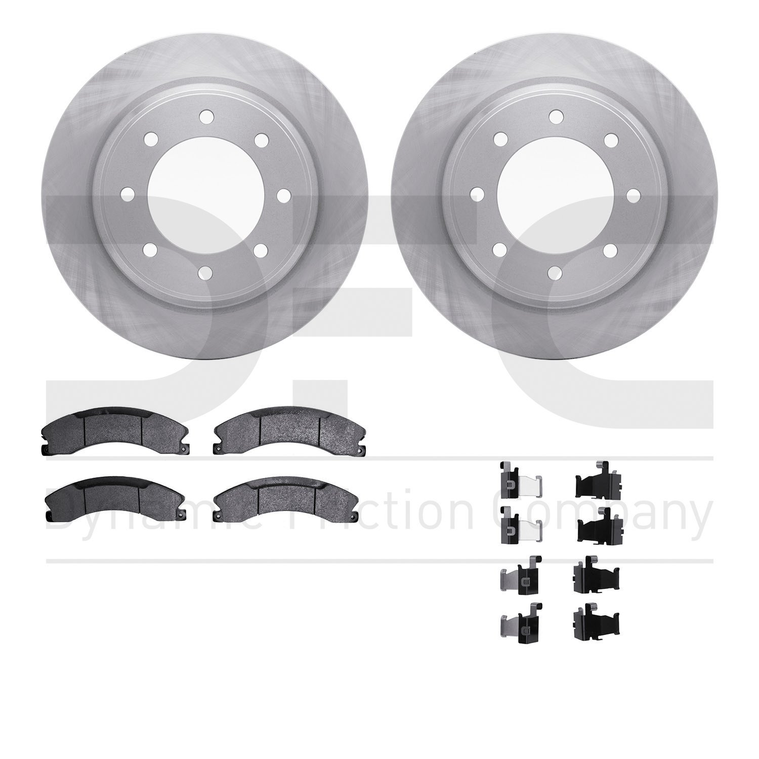 6412-67016 Brake Rotors with Ultimate-Duty Brake Pads Kit & Hardware, 2012-2021 Infiniti/Nissan, Position: Rear